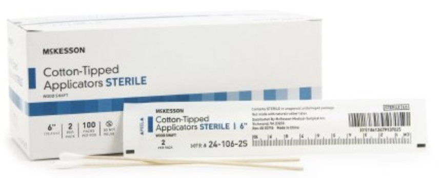 McKesson Cotton Swabstick, Sterile