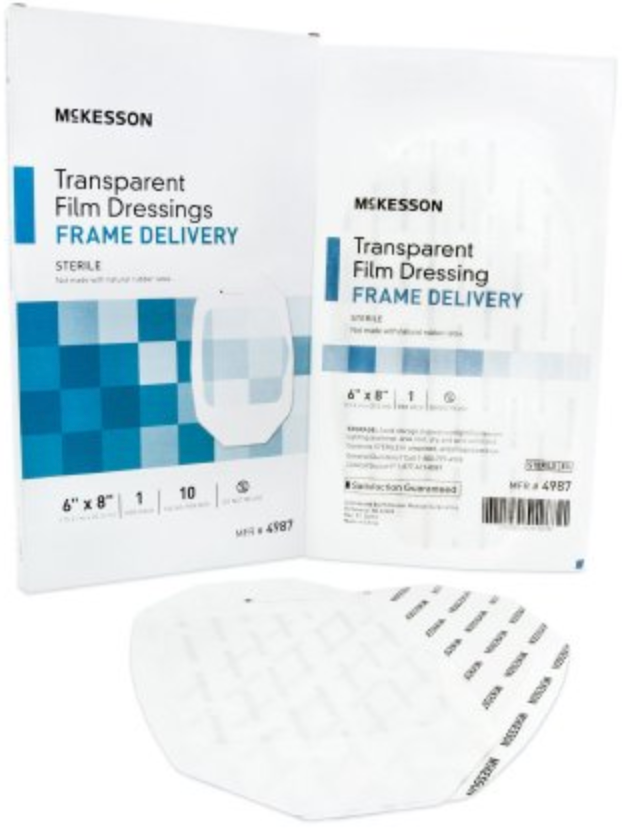 McKesson Transparent Film Dressing Octagon, Sterile