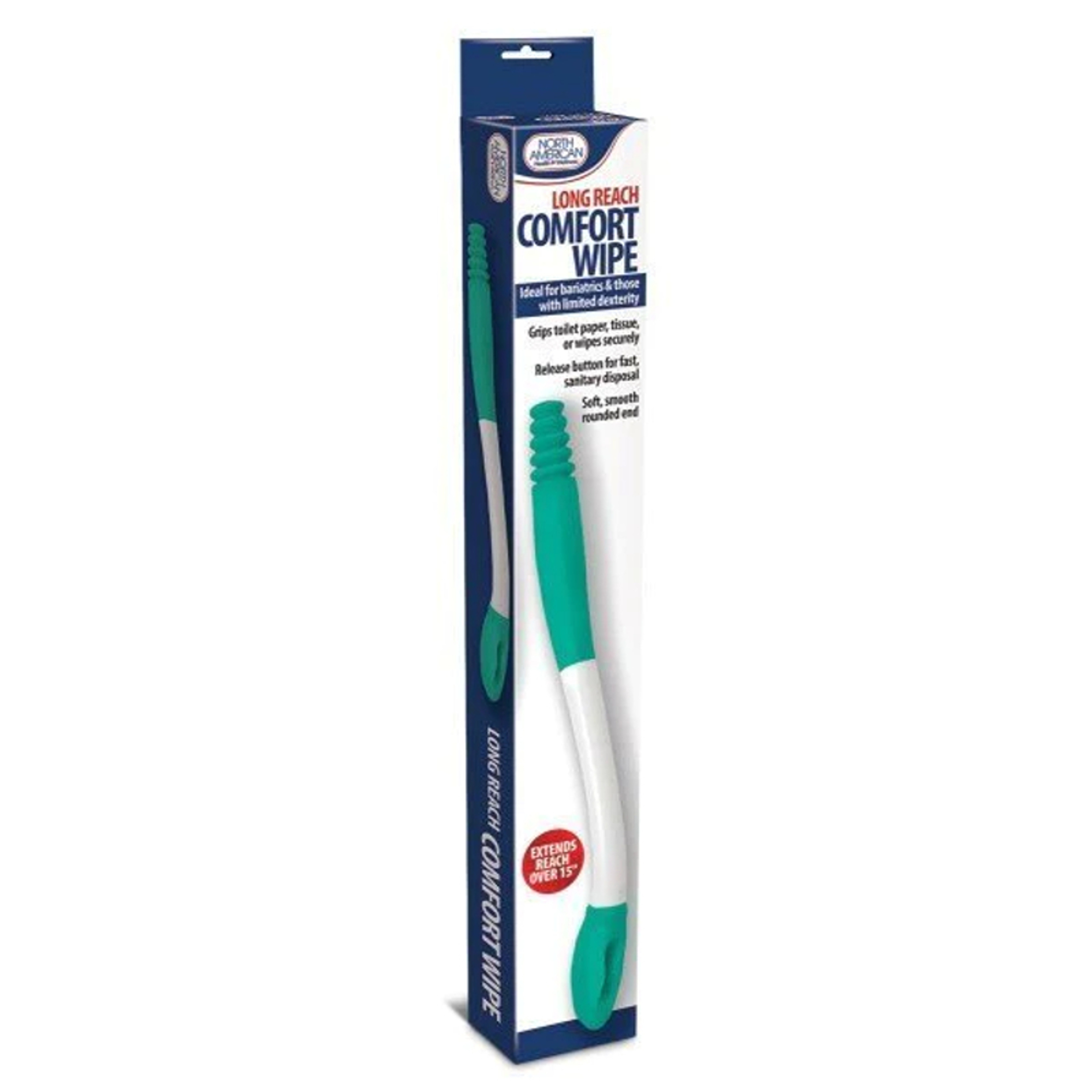 Long Reach Comfort Wipe Toileting Aid, JB5231, 1EA