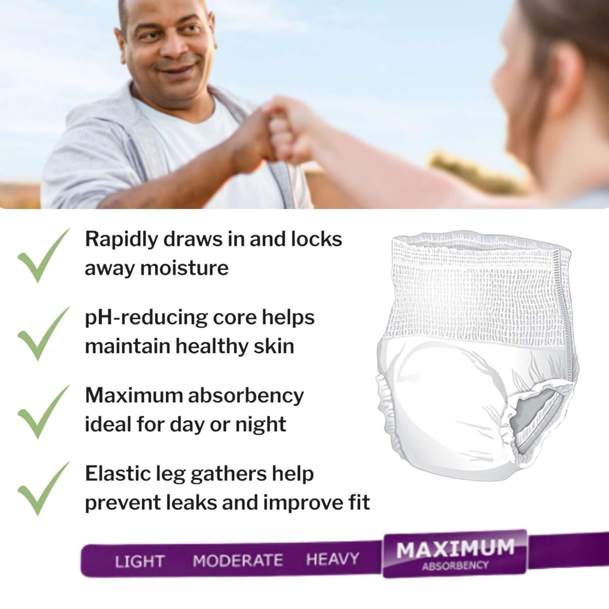 McKesson Extended Wear Pull-Up Underwear, Maximum