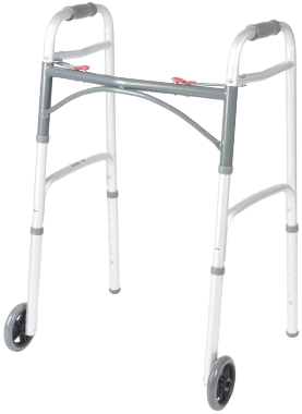 McKesson Aluminium Folding Walker with Wheels