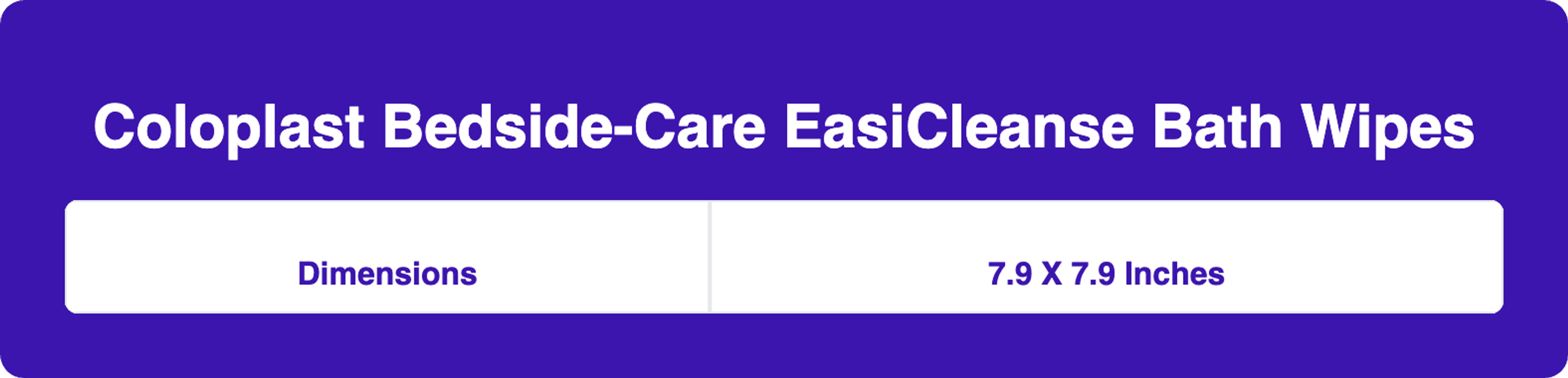 Coloplast Bedside-Care EasiCleanse Bath Wipes