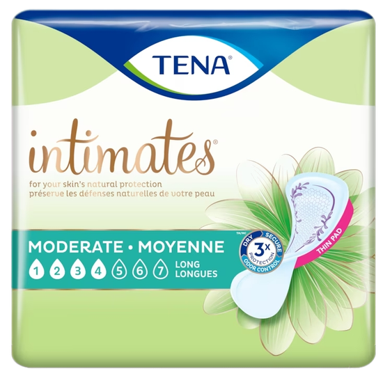 TENA Intimates Moderate Thin Incontinence Pads