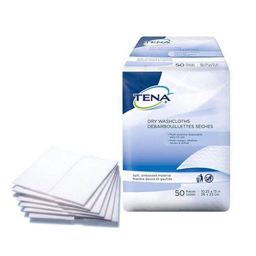 TENA Dry Washcloths