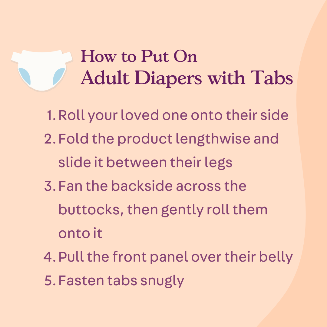 Wings Plus Disposable Adult Diapers with Tabs, Heavy