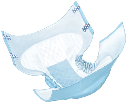 Wings Plus Disposable Adult Diapers with Tabs, Heavy