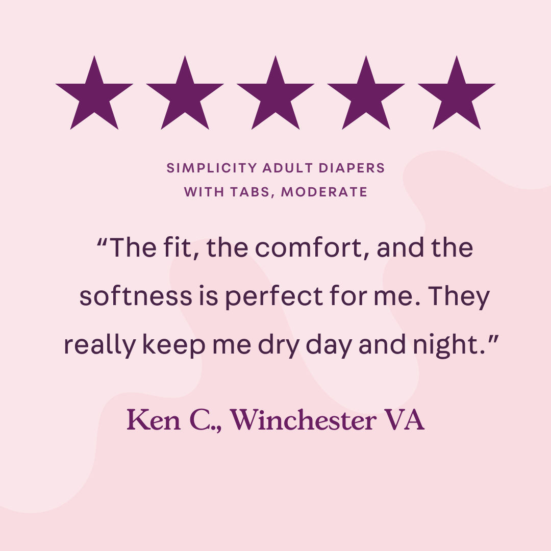 Simplicity Adult Diapers with Tabs, Moderate