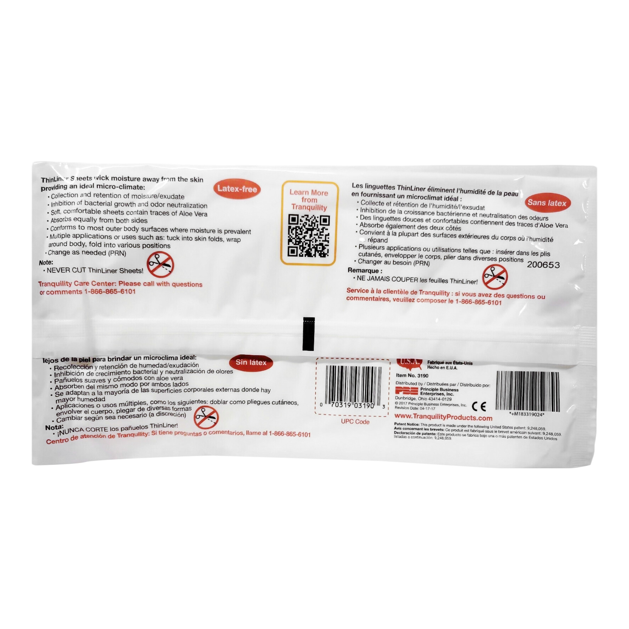 Tranquility ThinLiner Skin Fold Pad