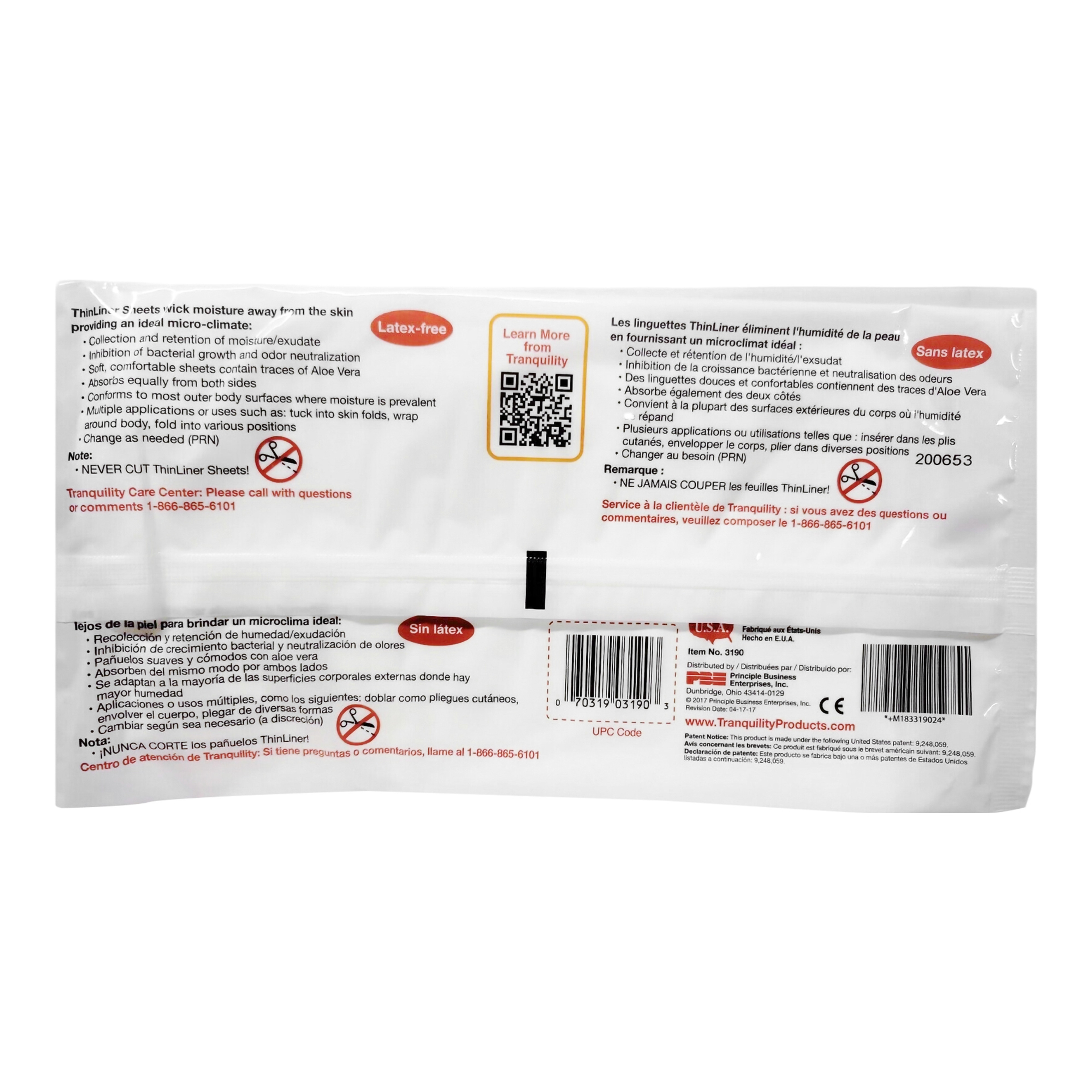 Tranquility ThinLiner Skin Fold Pad