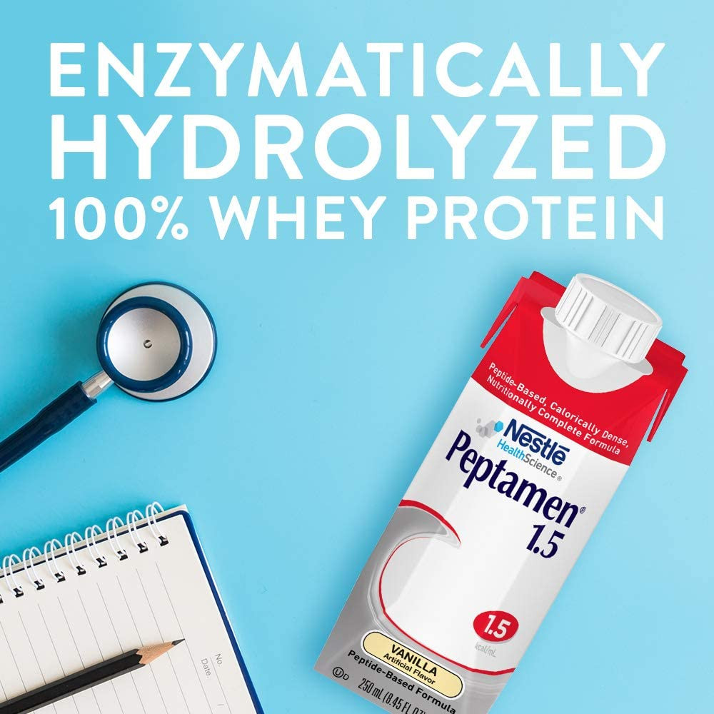 Peptamen 1.5 Tube Feeding Formula, Carton, Unflavored