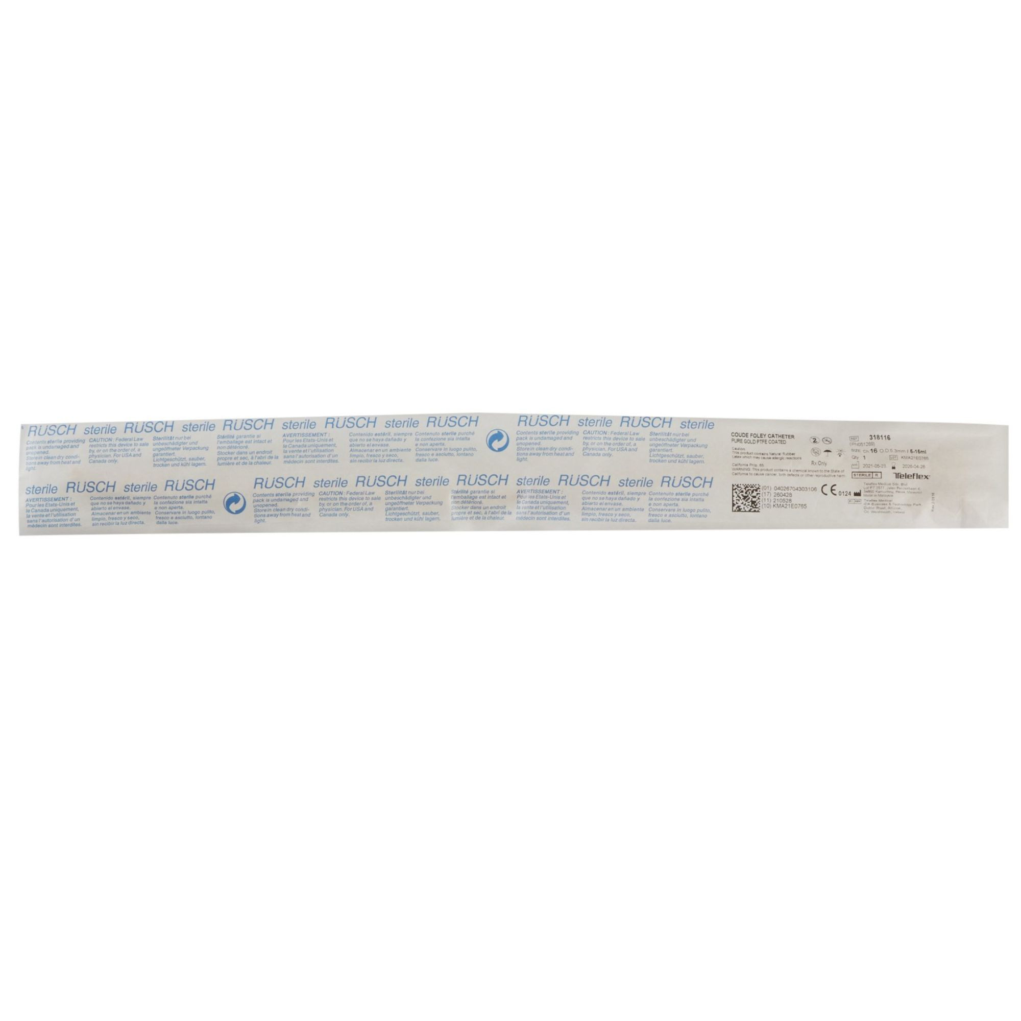 PureGold Foley Catheter, 5 cc Balloon