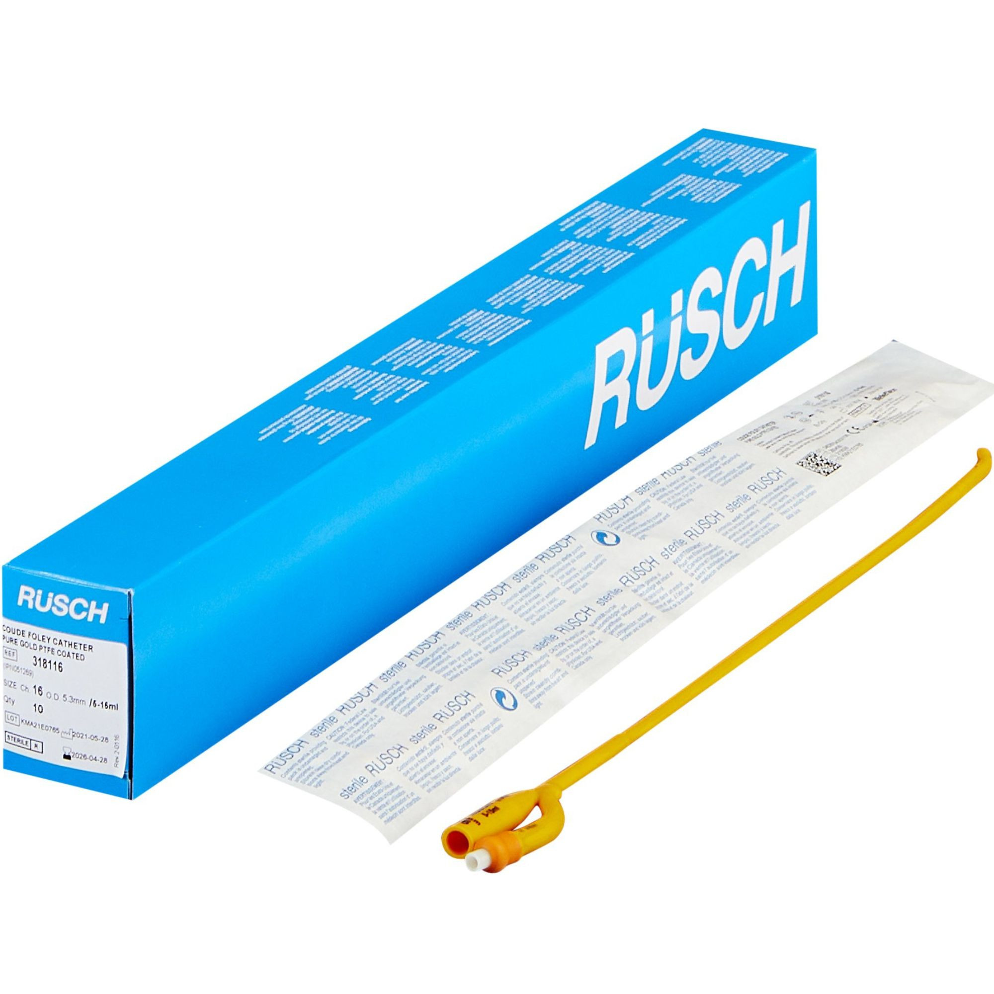 PureGold Foley Catheter, 5 cc Balloon