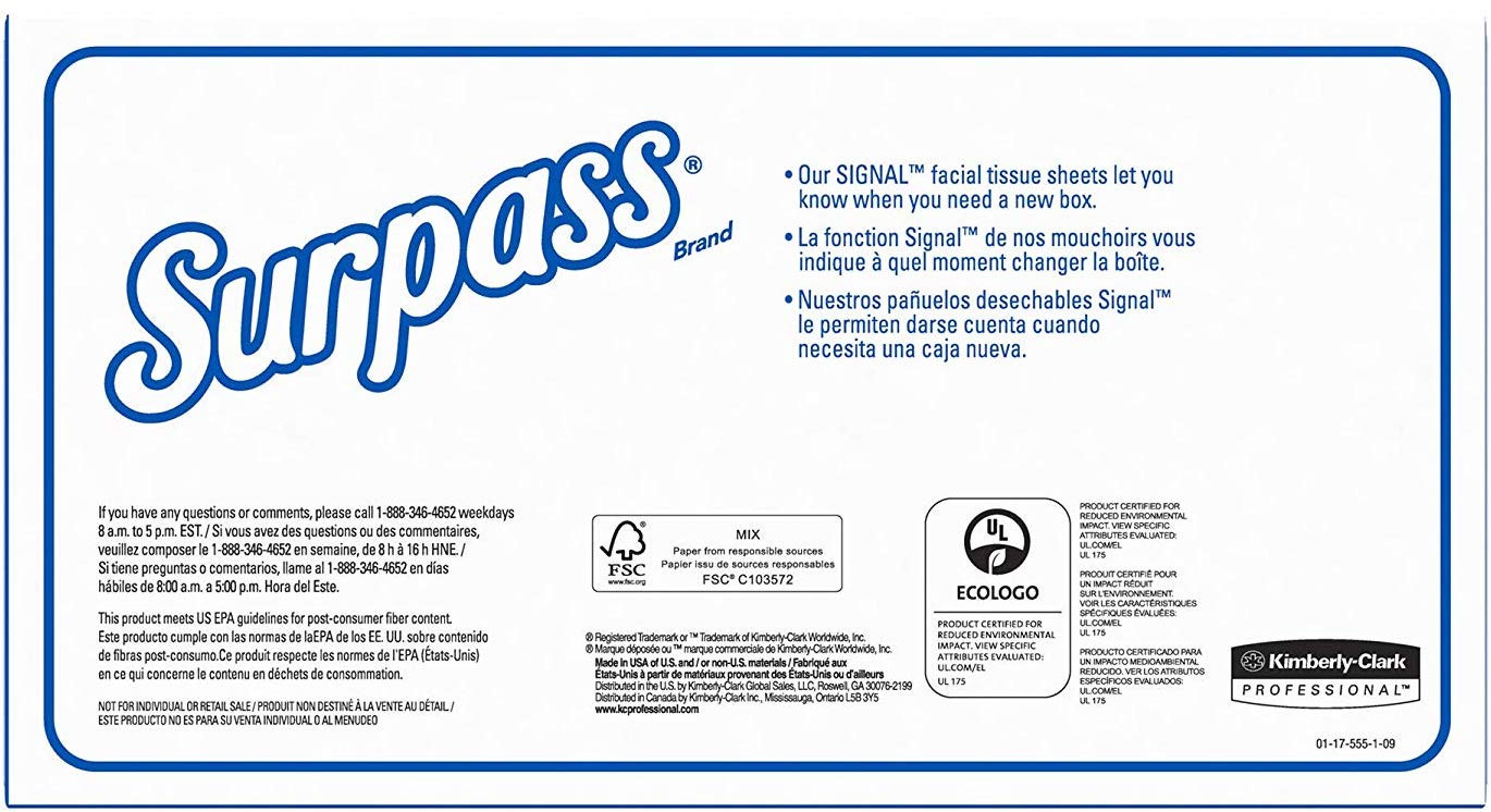 Surpass Facial Tissue