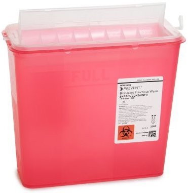 McKesson Prevent Sharps Container, 5 Quart