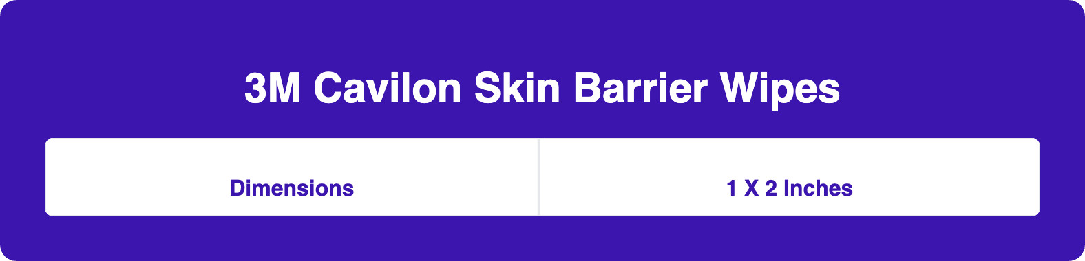 3M Cavilon No Sting Barrier Film, 1 mL Wipe