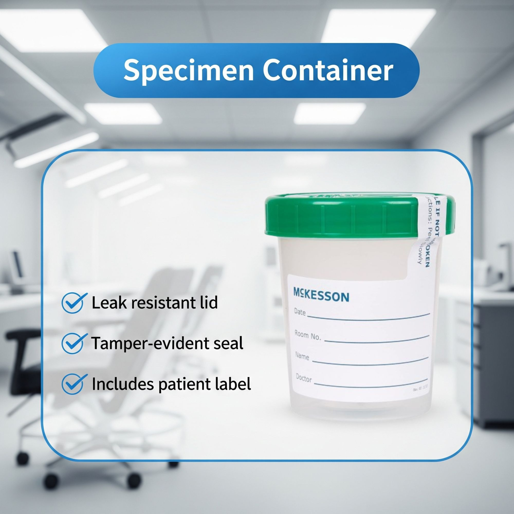 McKesson Specimen Container, Sterile
