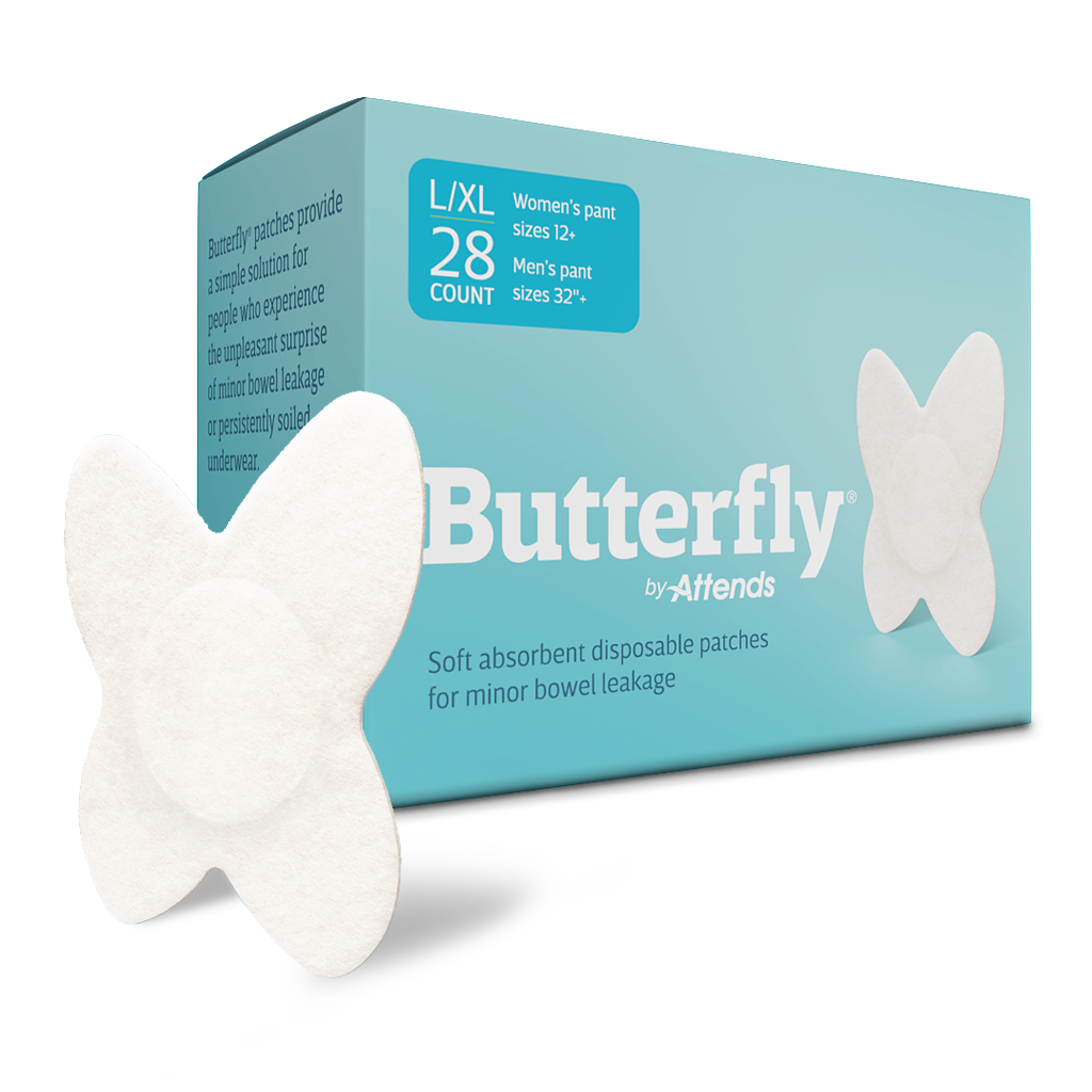Attends Butterfly Incontinence Liner, Side Left