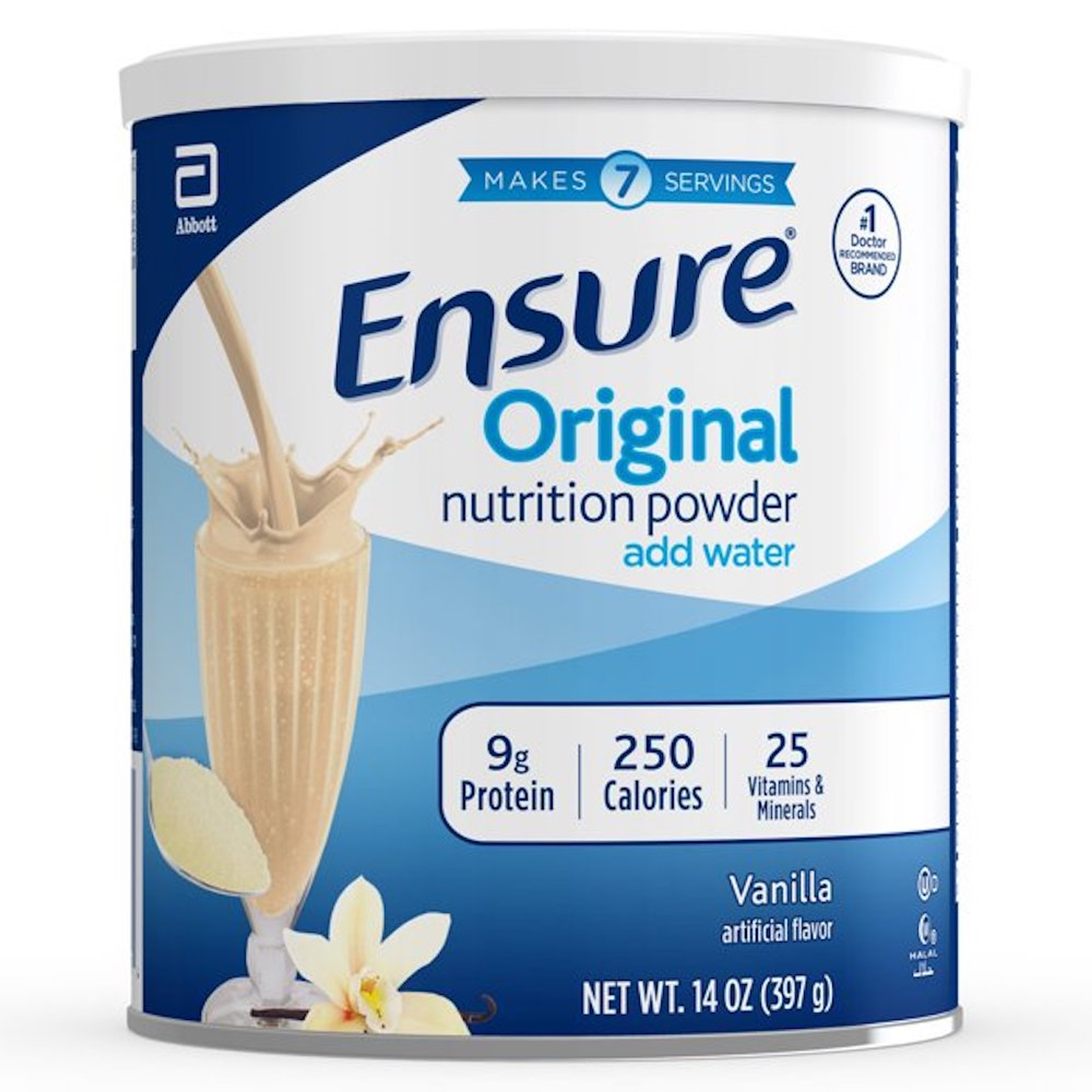 Ensure Original Nutritional Powder, Can, 00750, Vanilla, 14oz, 1ea