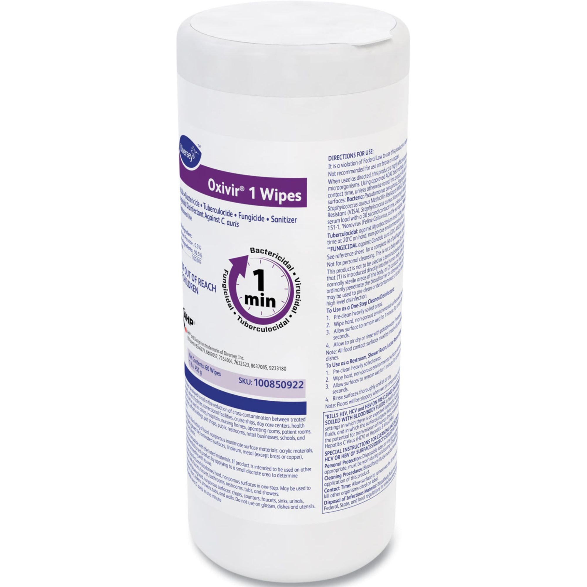 Oxivir 1 Surface Disinfectant Wipes