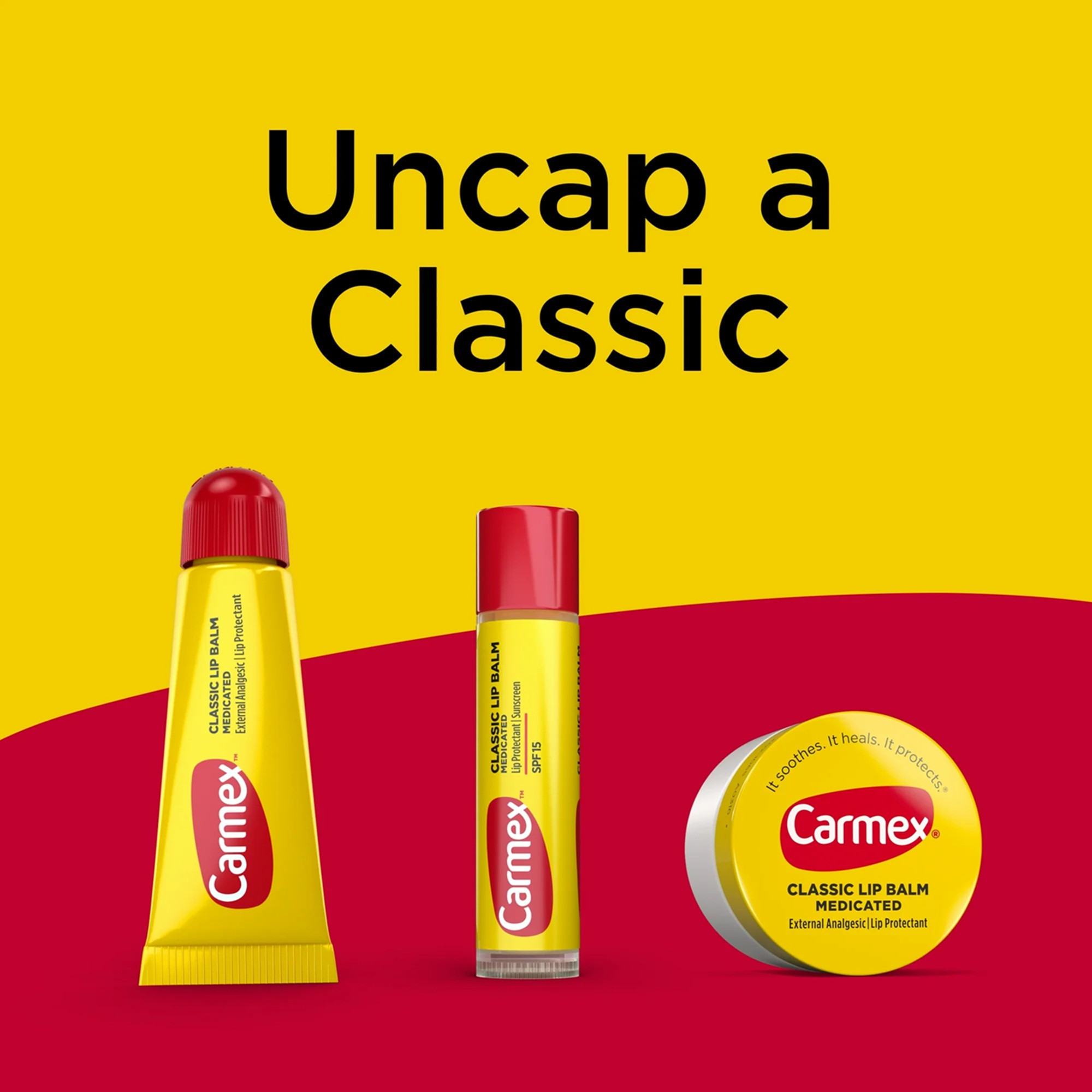 Carmex Classic Medicated Lip Balm Tube