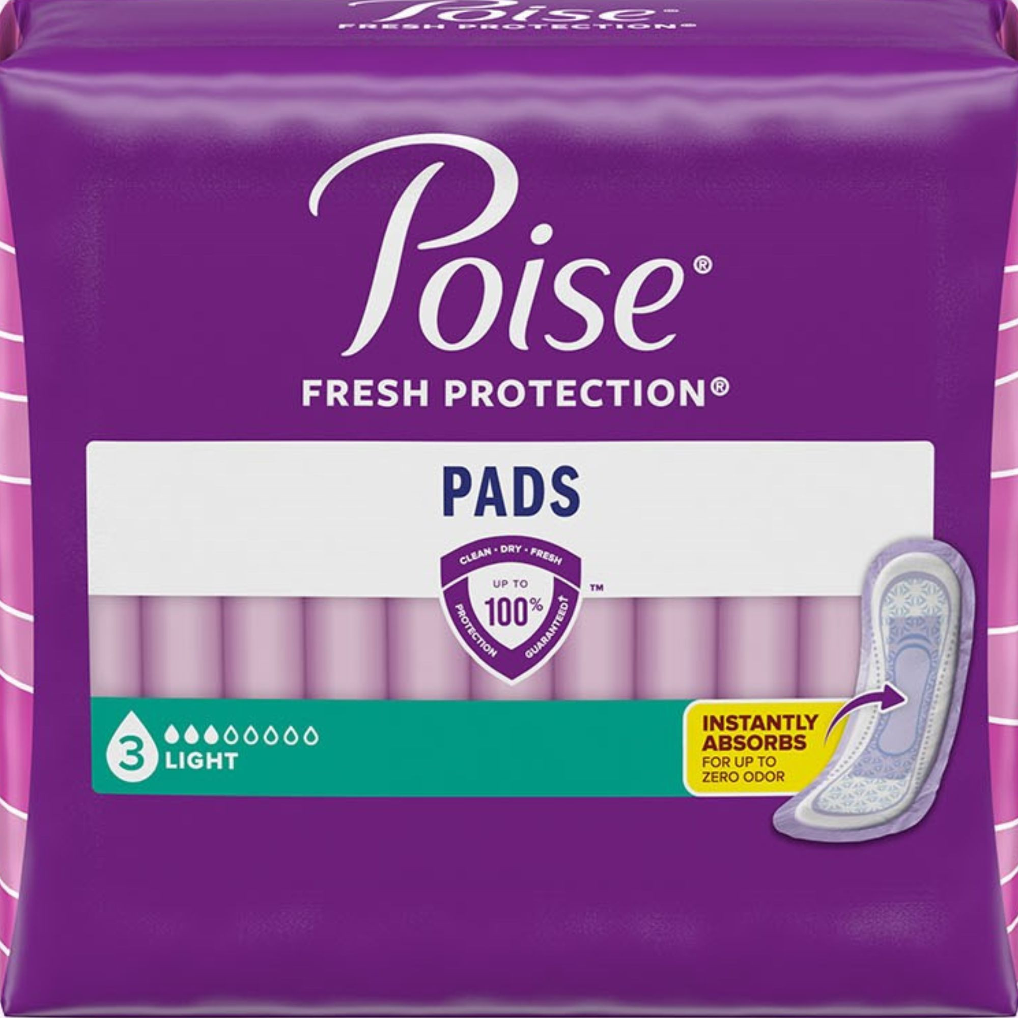 Poise Original Pads, Light