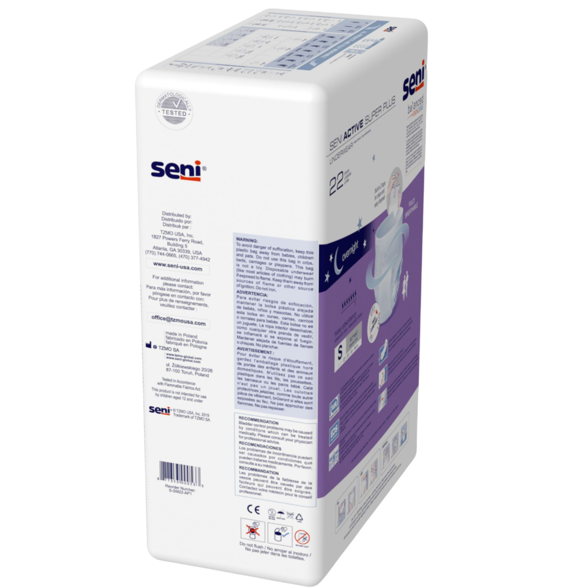 Seni Active Super Plus Underwear, Overnight 