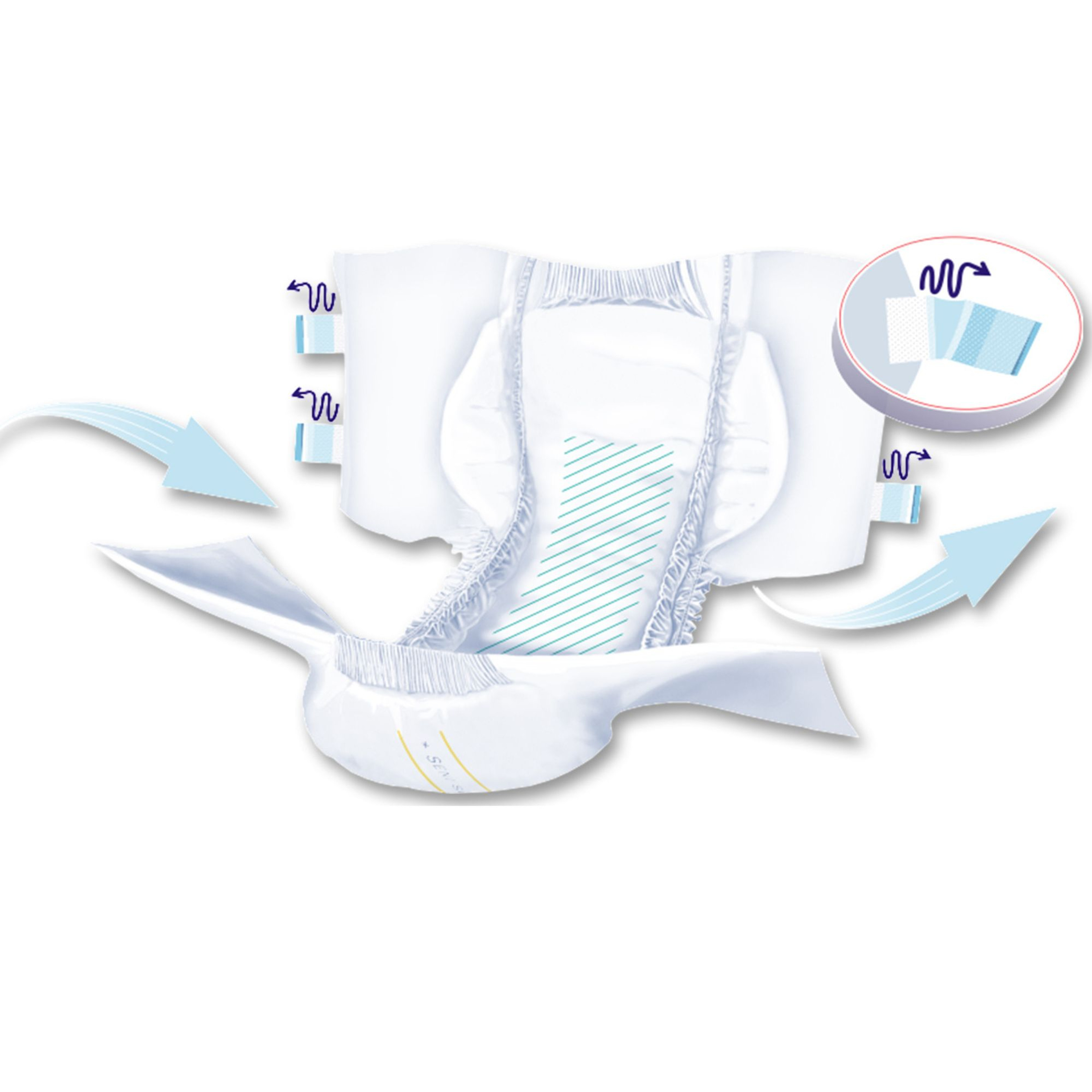 Seni Super Adult Diapers with Tabs