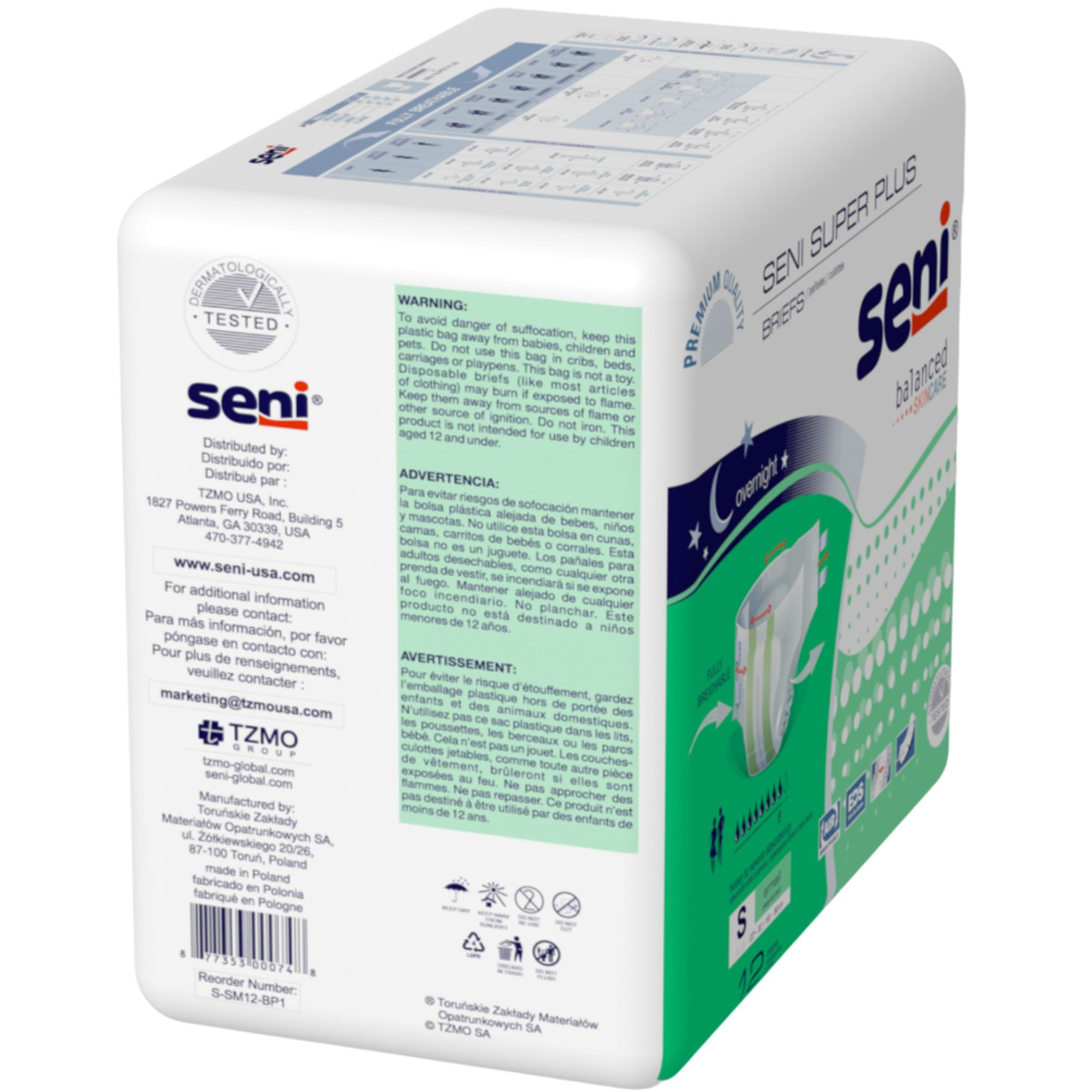 Seni Super Plus Adult Diapers with Tabs