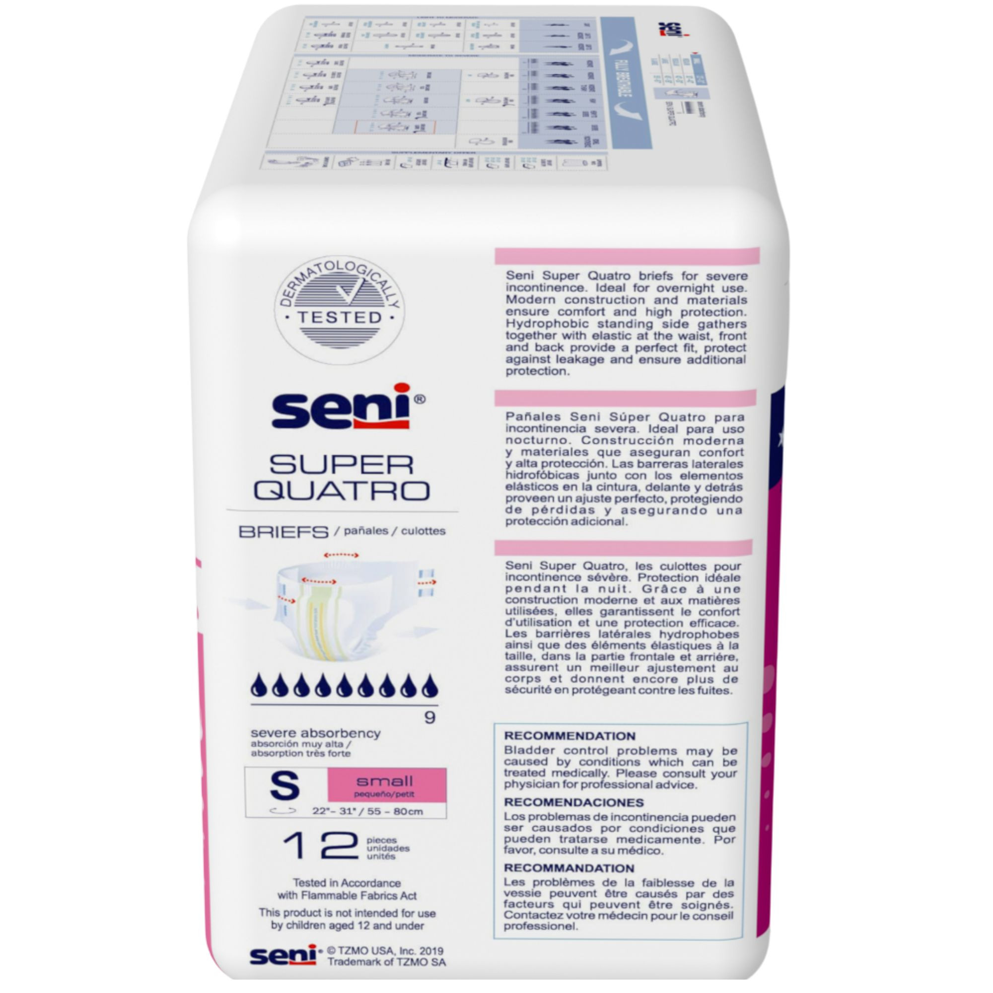 Seni Super Quatro Adult Diapers with Tabs