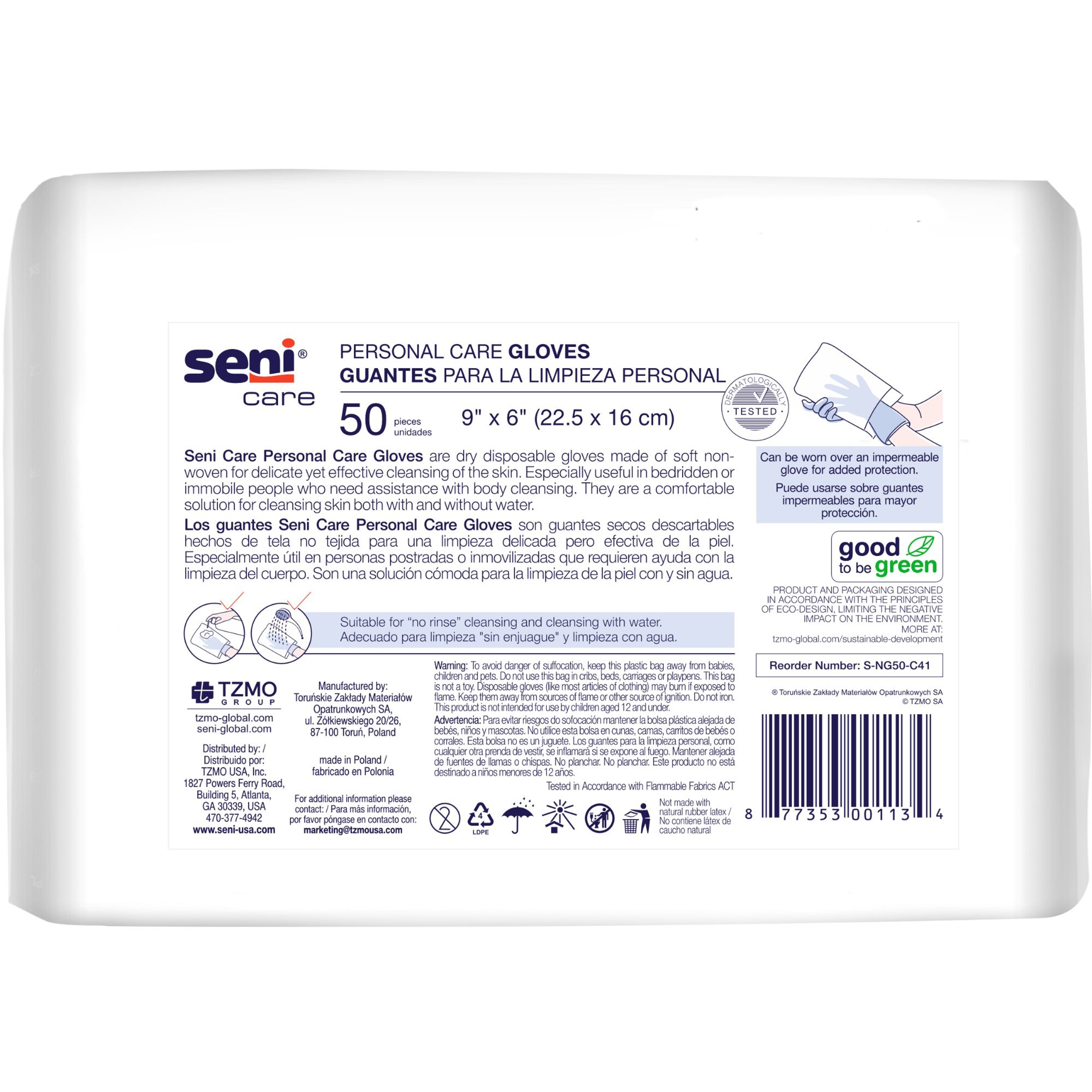 Seni Care Personal Care Gloves