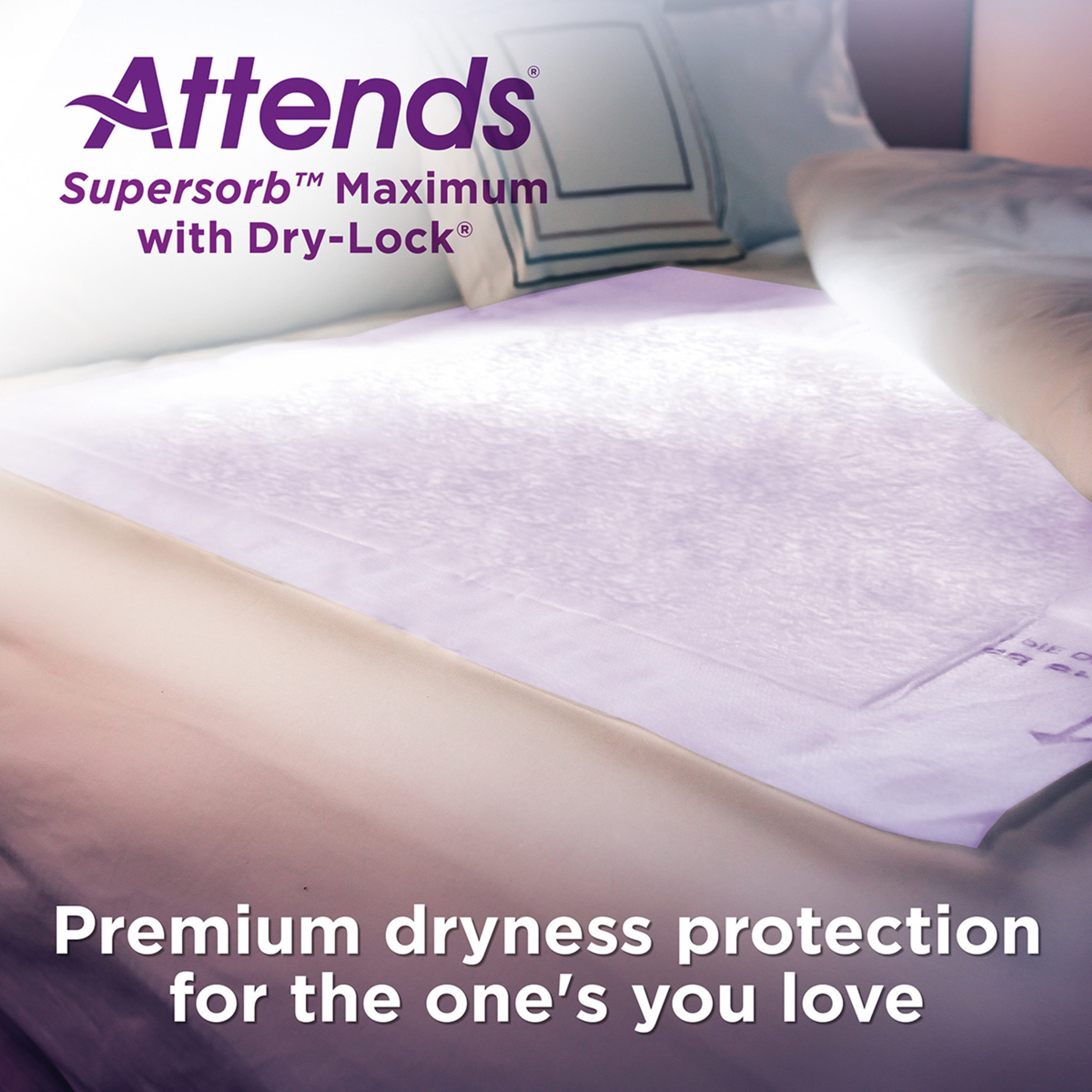 Attends Supersorb Maximum Underpads, Heavy