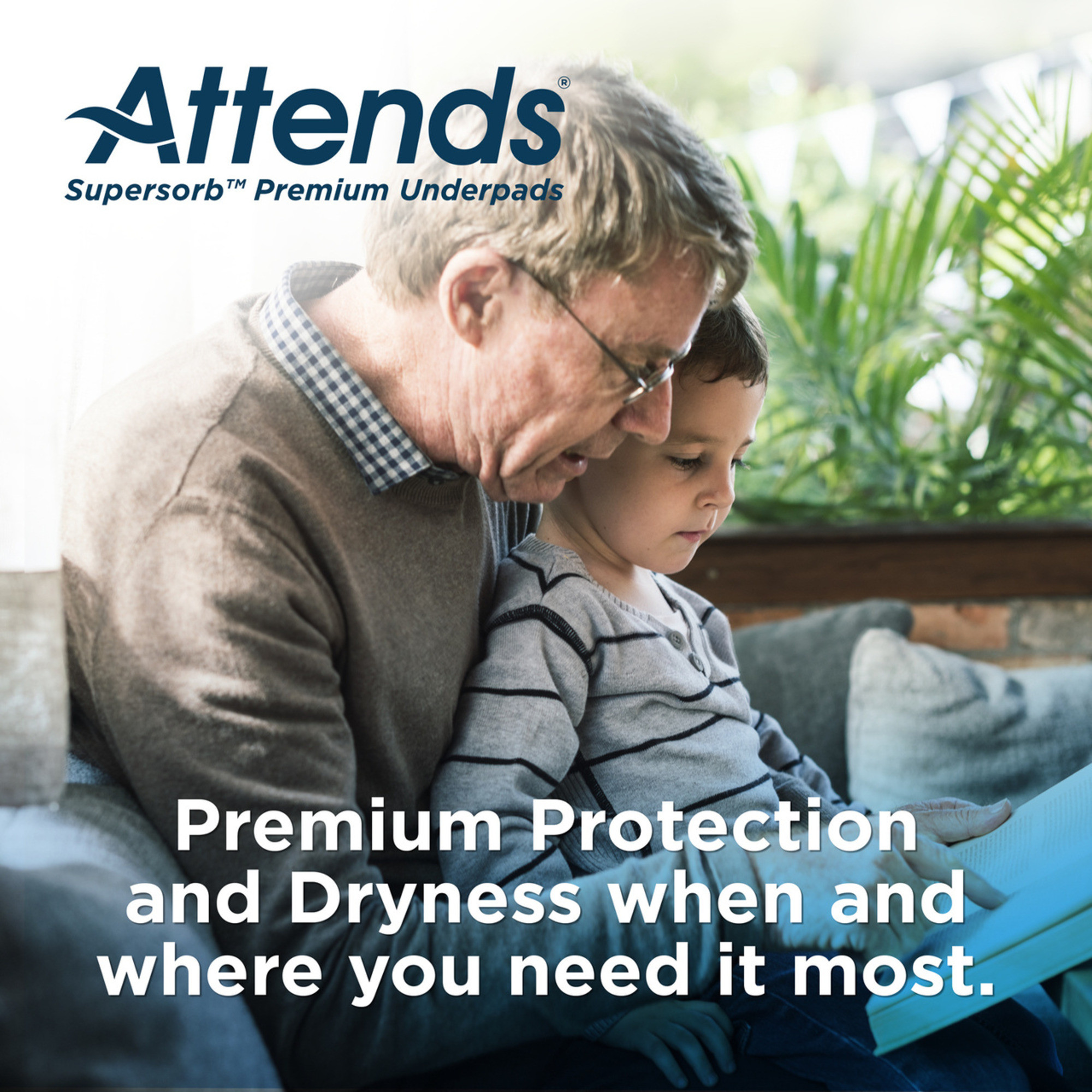 Attends Supersorb Maximum Underpads, Heavy