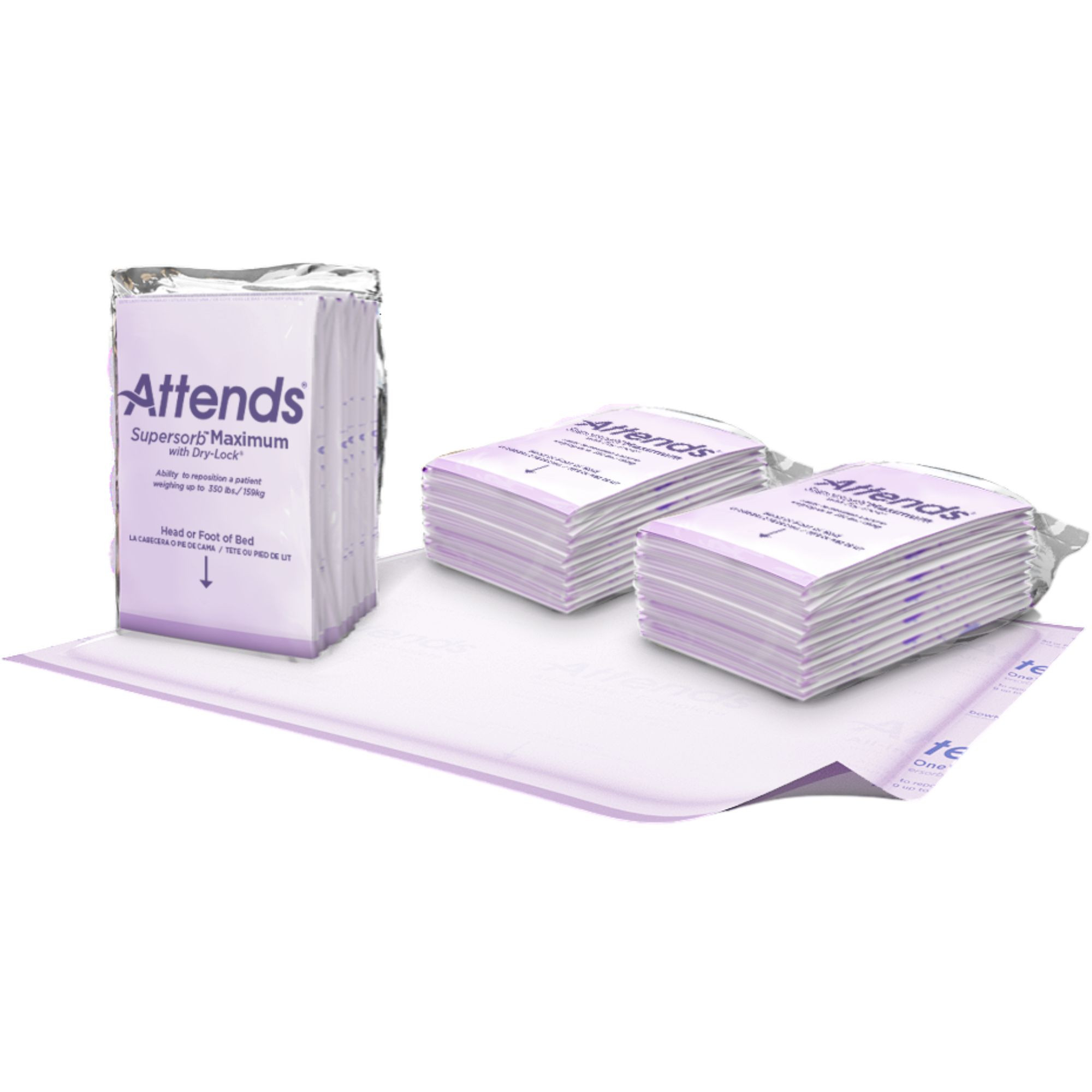 Attends Supersorb Maximum Underpads, Heavy