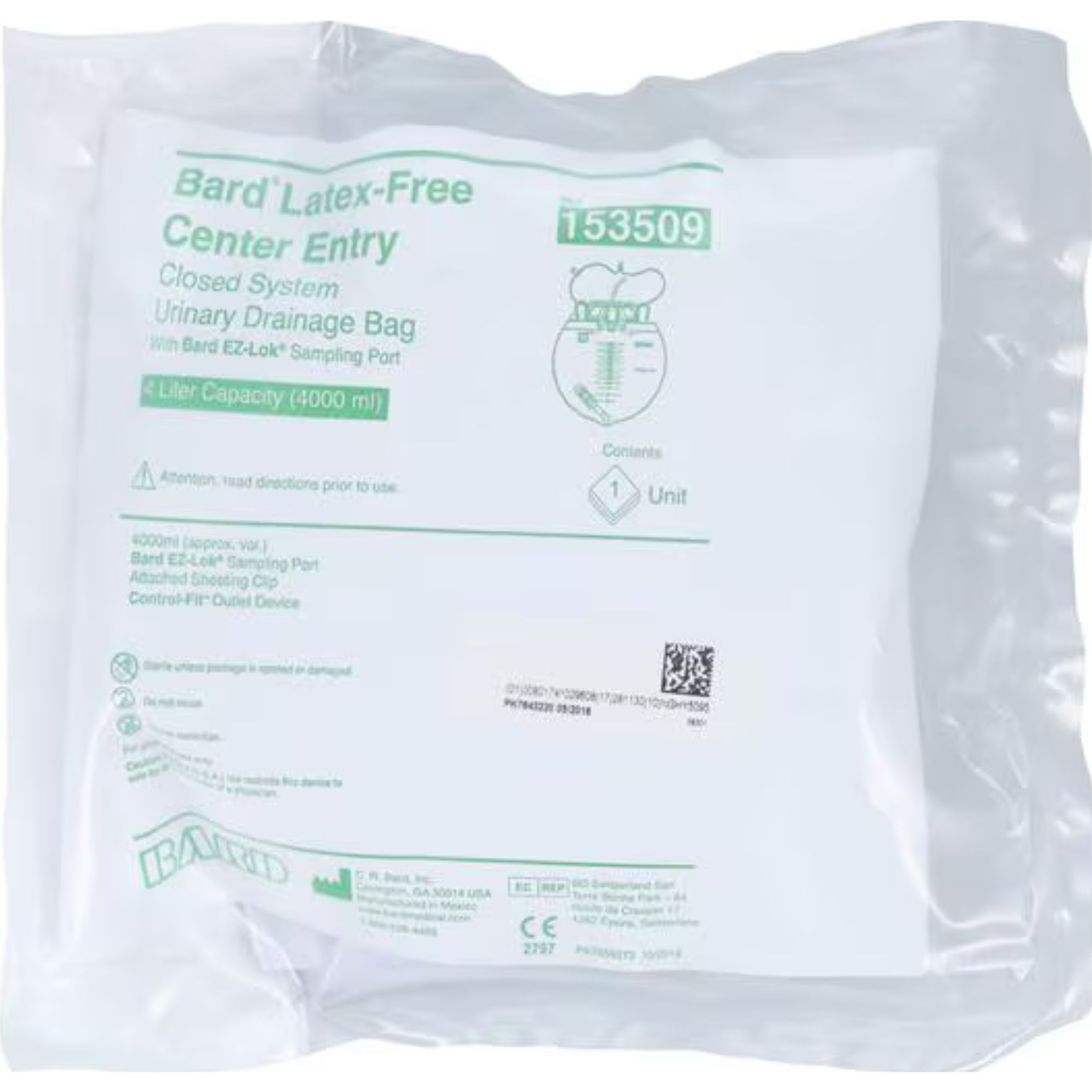 Bard Anti-Reflux Valve Urinary Drain Bag