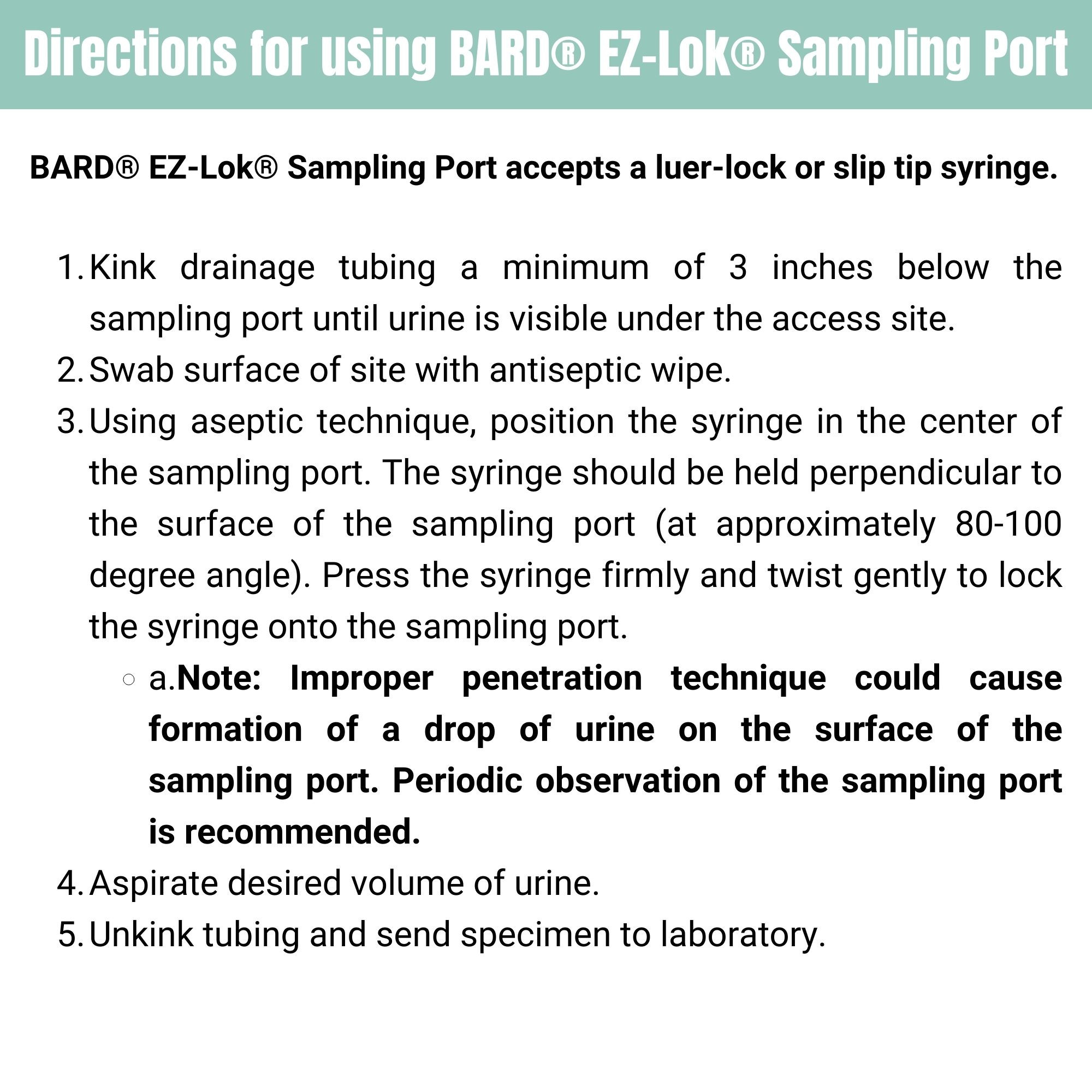 Bard Anti-Reflux Valve Urinary Drain Bag