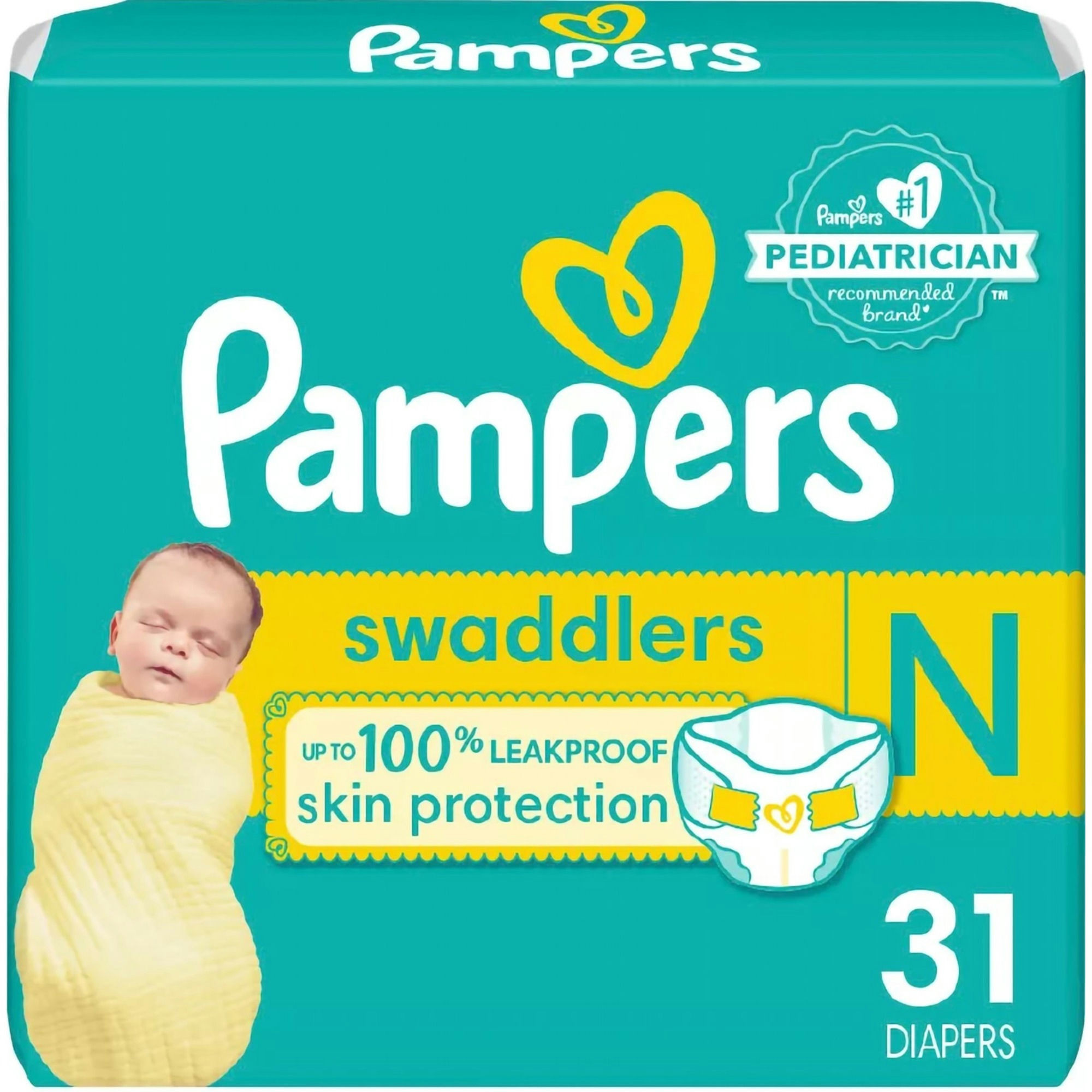 Pampers Swaddlers Baby Diapers with Tabs