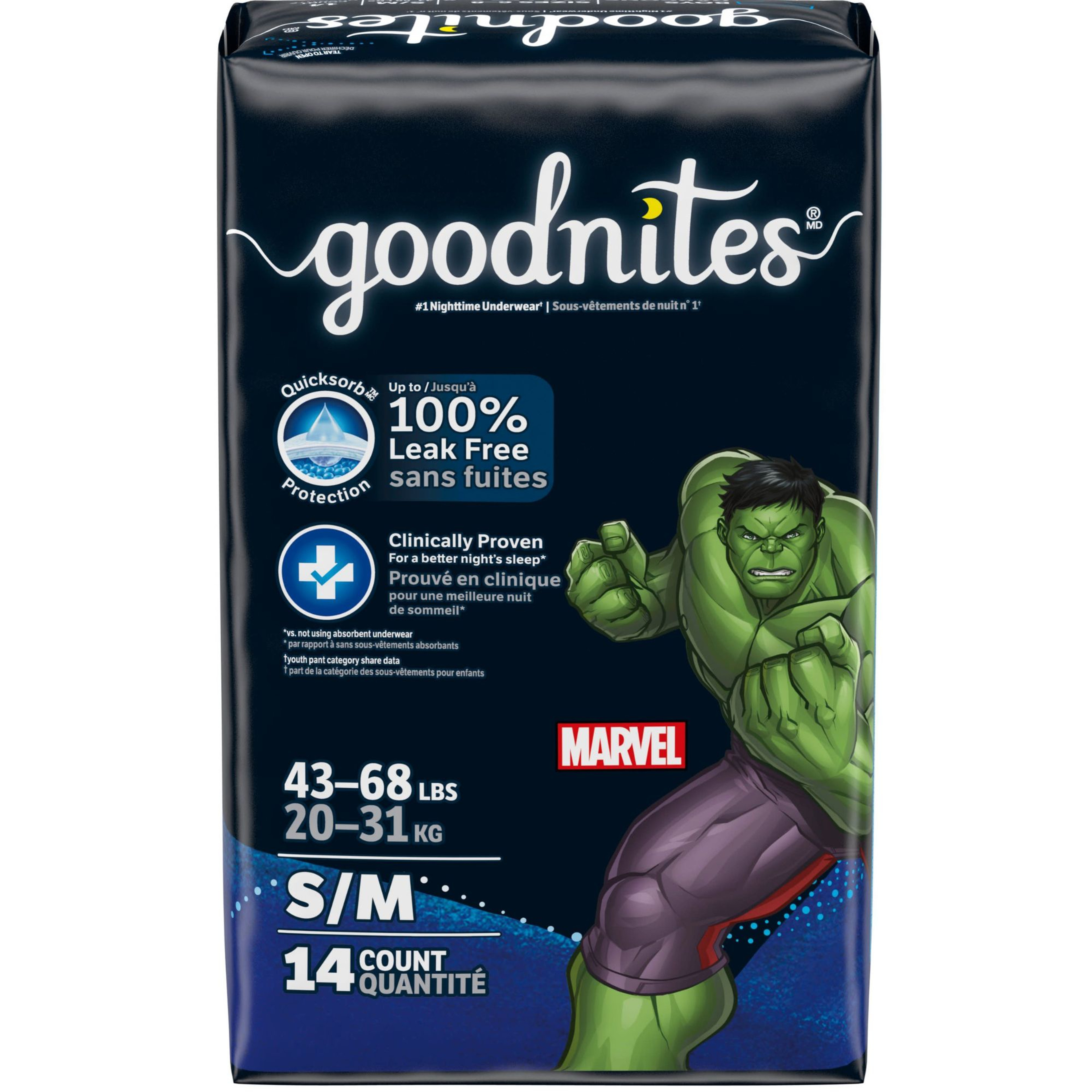 GoodNites NightTime Underwear for Boys