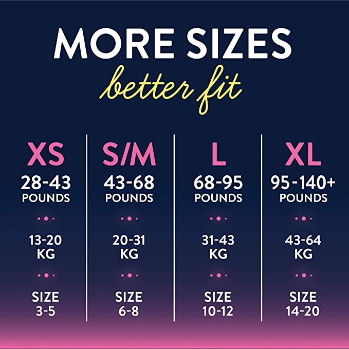 GoodNites NightTime Underwear for Girls