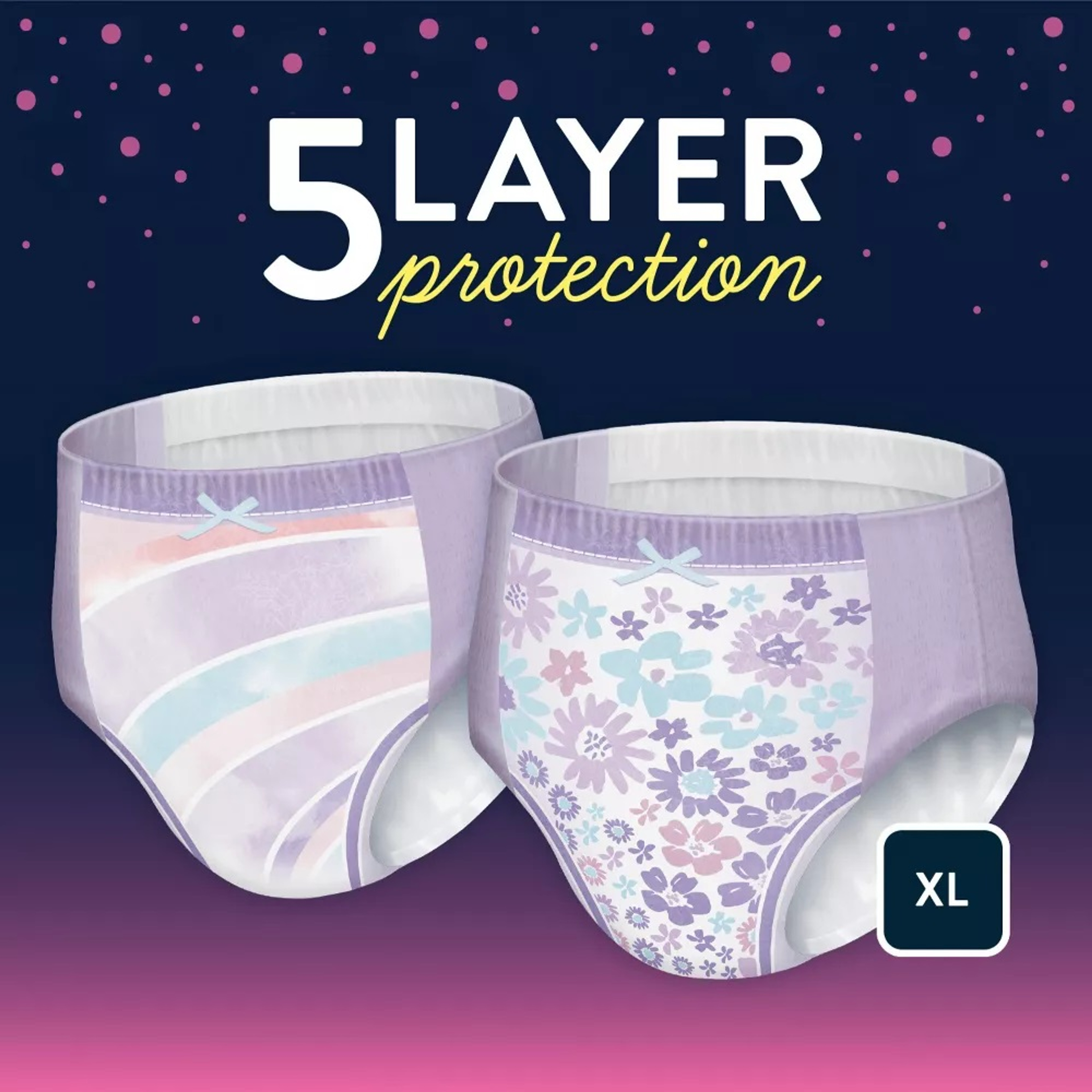 GoodNites NightTime Underwear for Girls