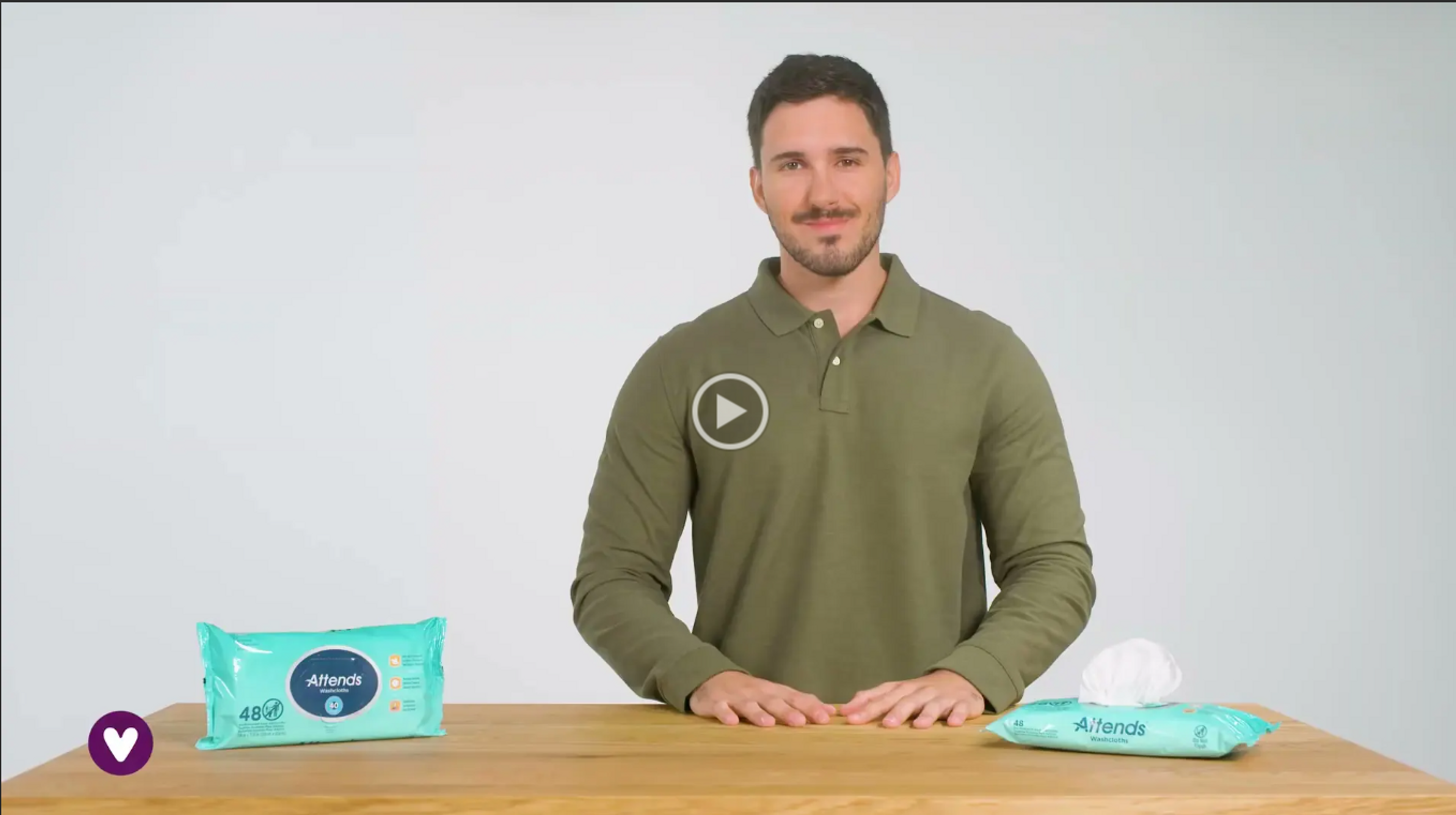 Attends Personal Wipes with Aloe, Unscented