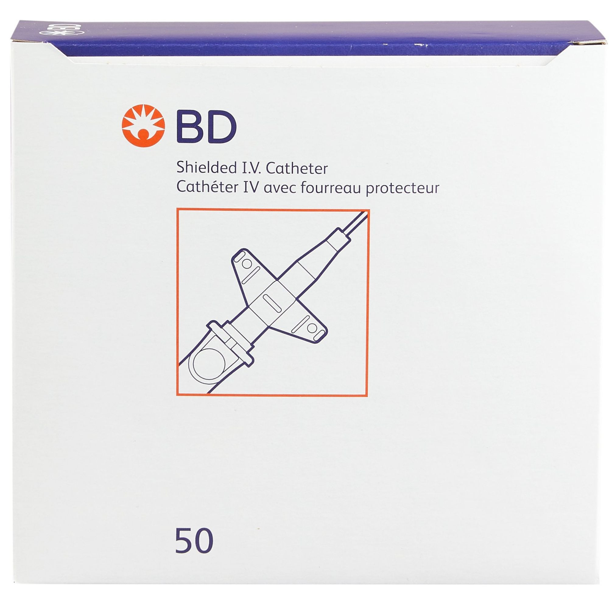 Insyte Autoguard Peripheral IV Catheter, Winged Hub