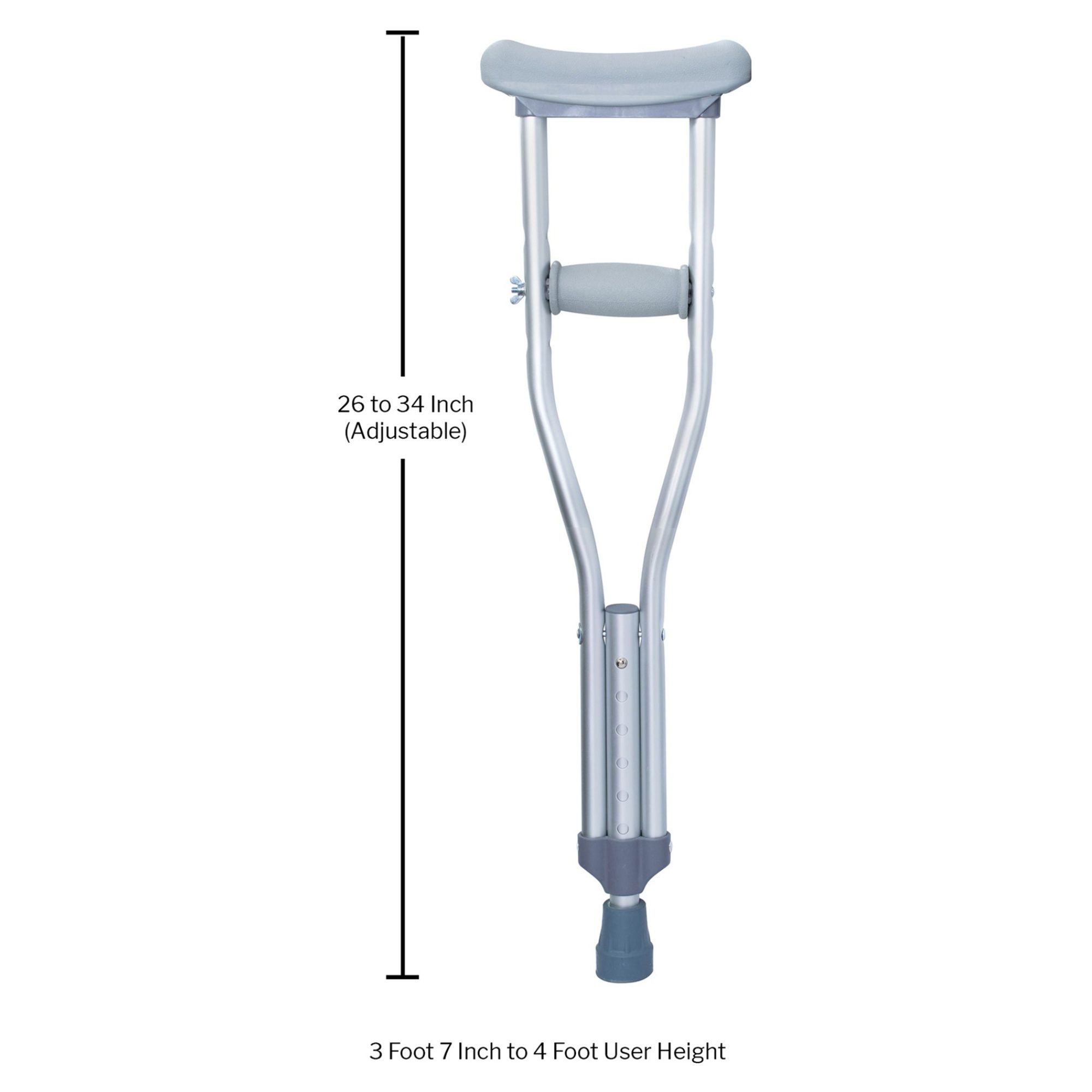 McKesson Underarm Crutches, Child up to 150 lbs