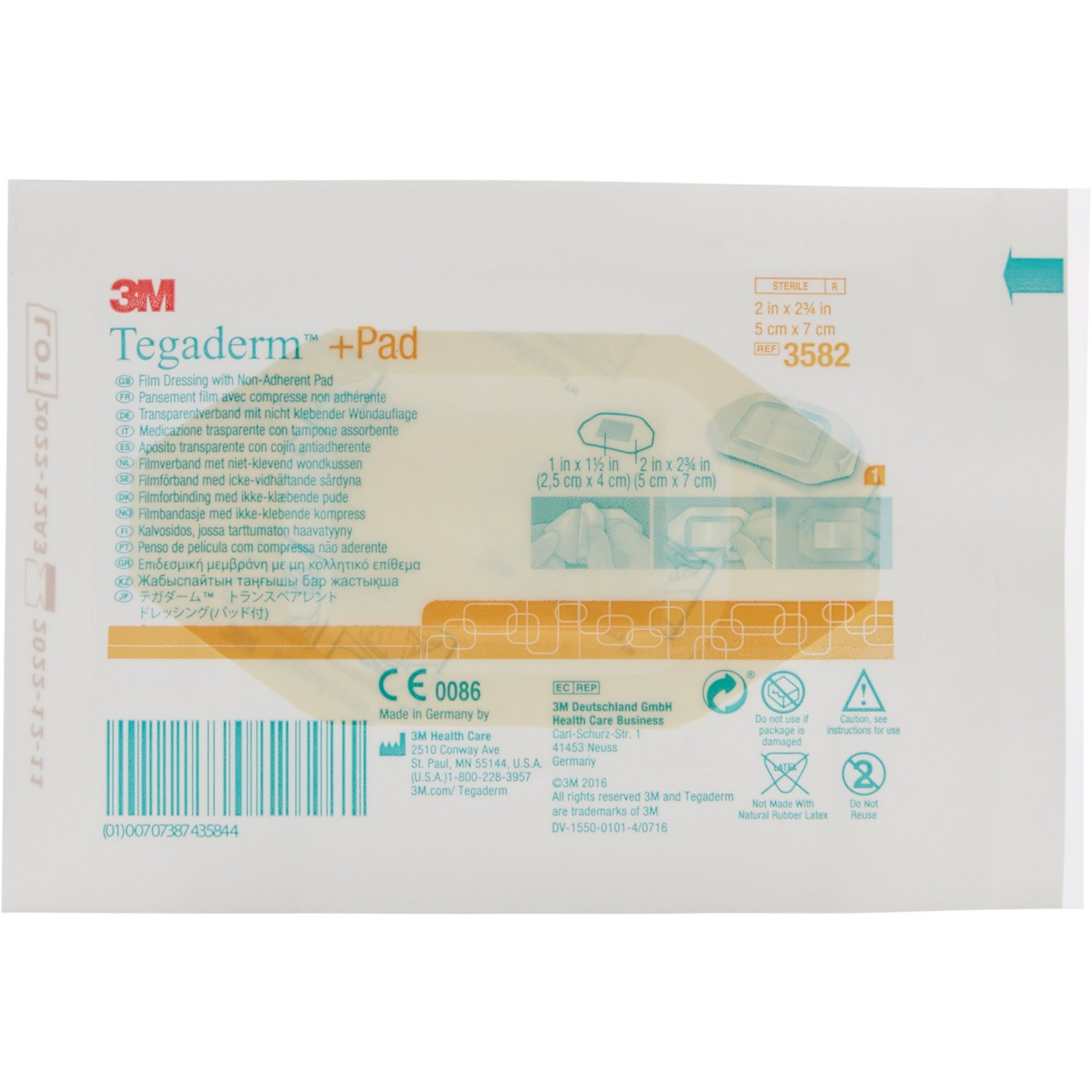 3M Tegaderm with Pad Film Dressing 