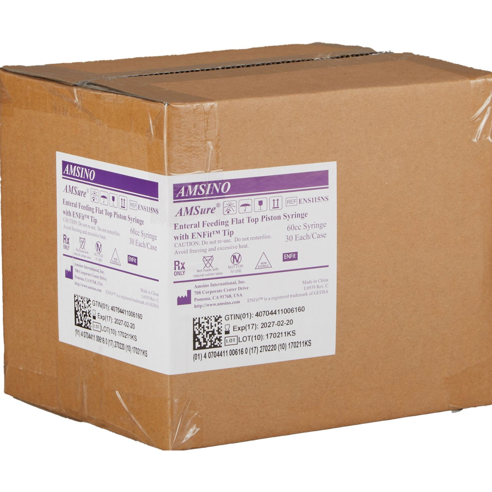 AMSure Enteral Feeding / Irrigation Syringe, Plastic