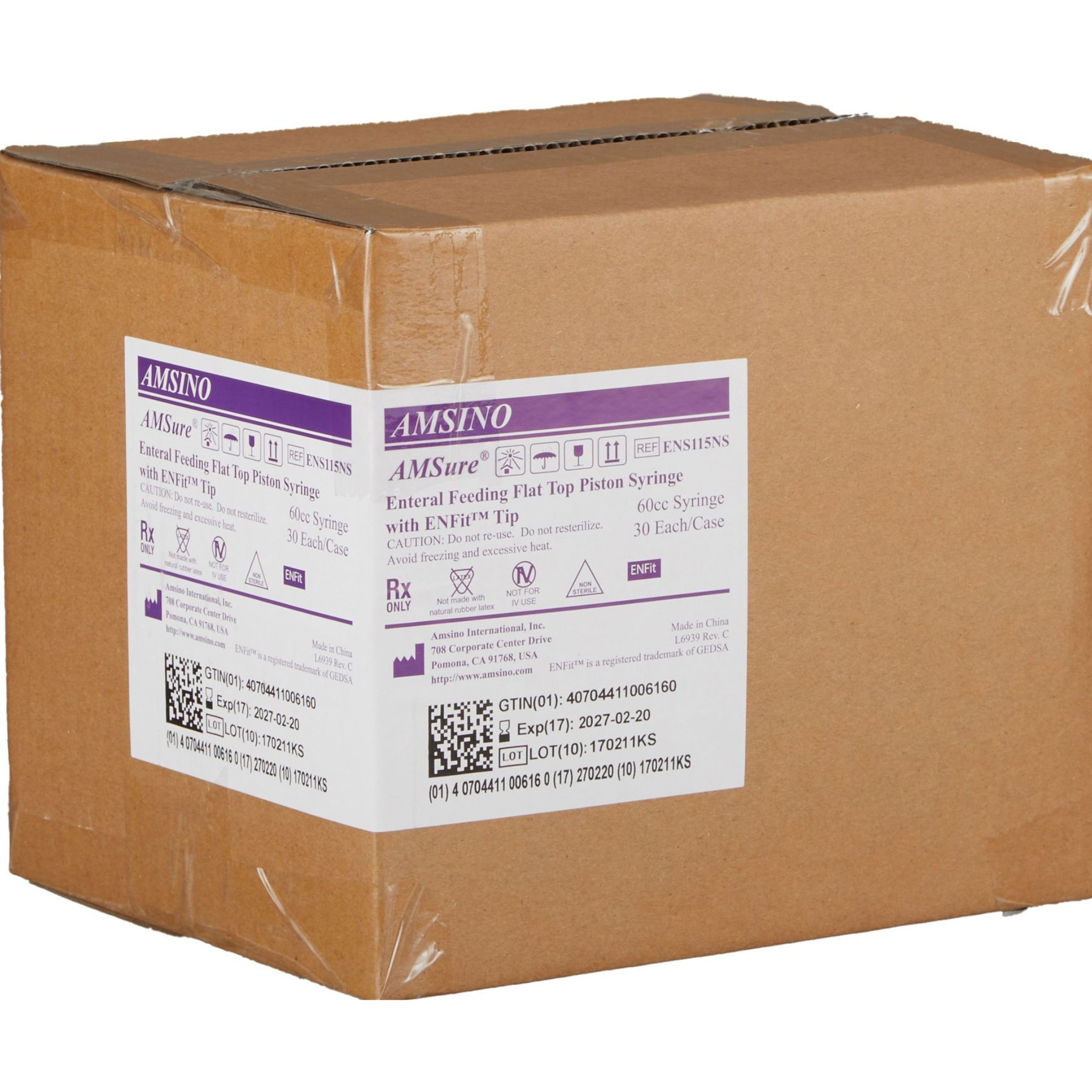 AMSure Enteral Feeding / Irrigation Syringe, Plastic