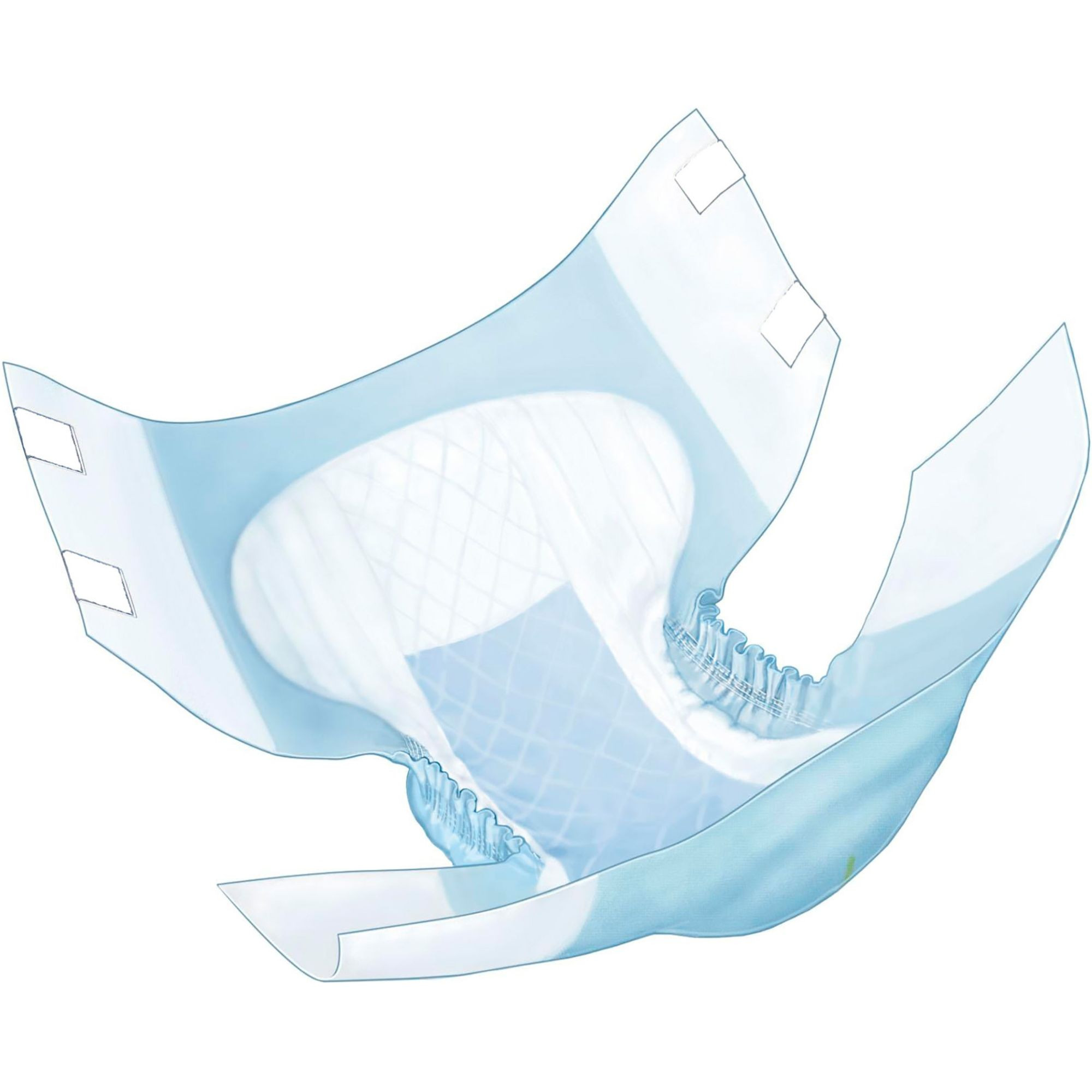 Cardinal Wings Quilted Adult Diapers with Tabs, Overnight