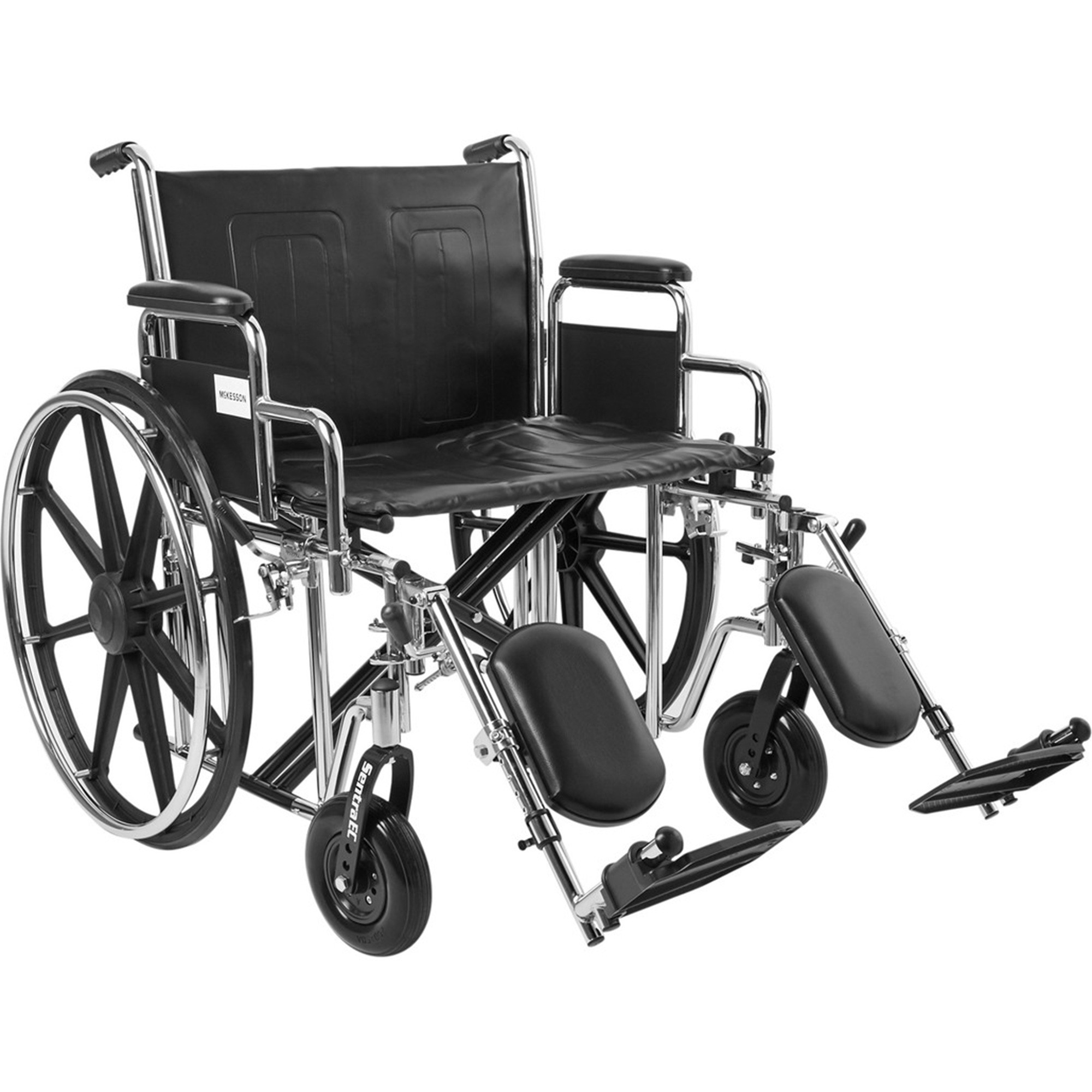 McKesson Bariatric Dual Axle Desk Length Wheelchair