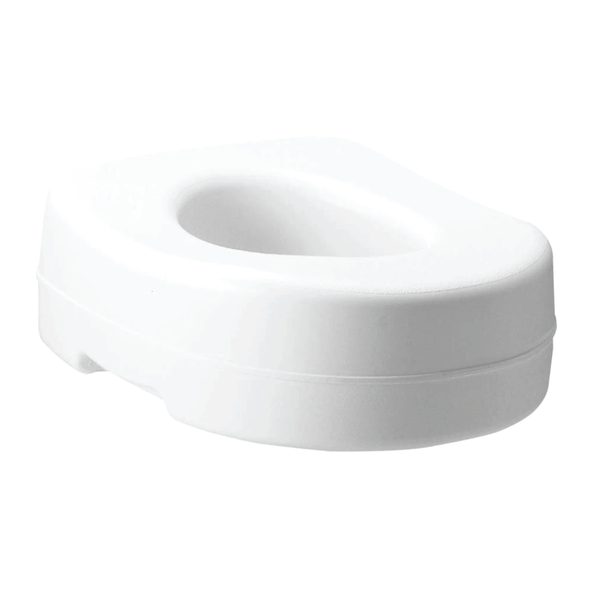 Carex Raised Toilet Seat with Rubber Pads, 5.5"