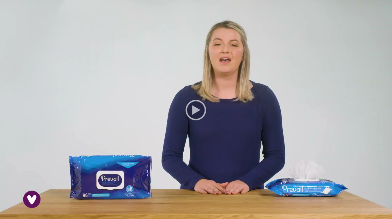 Prevail Personal Wipes with Lotion, Chamomile Scented