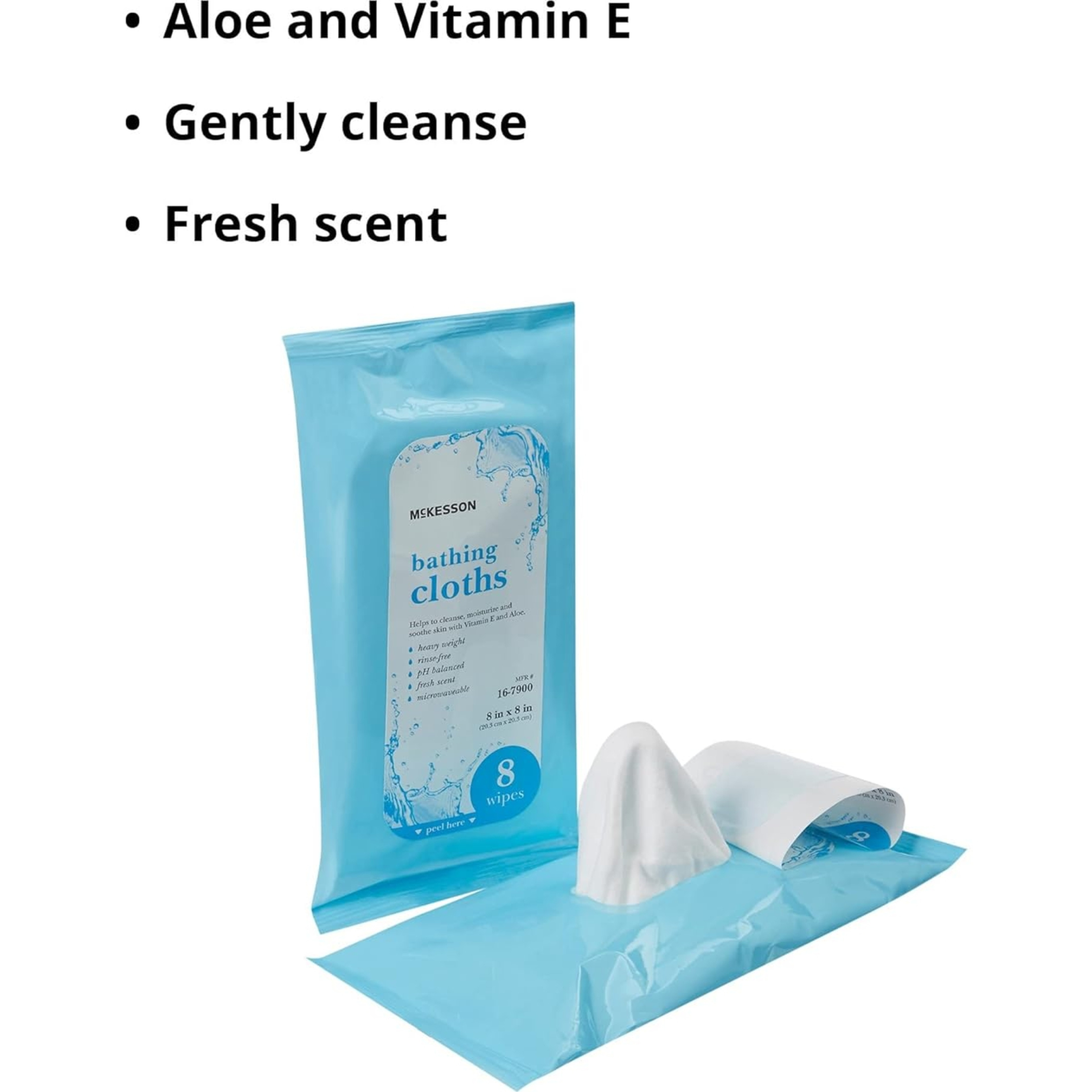 McKesson Rinse-Free Bathing Cloths